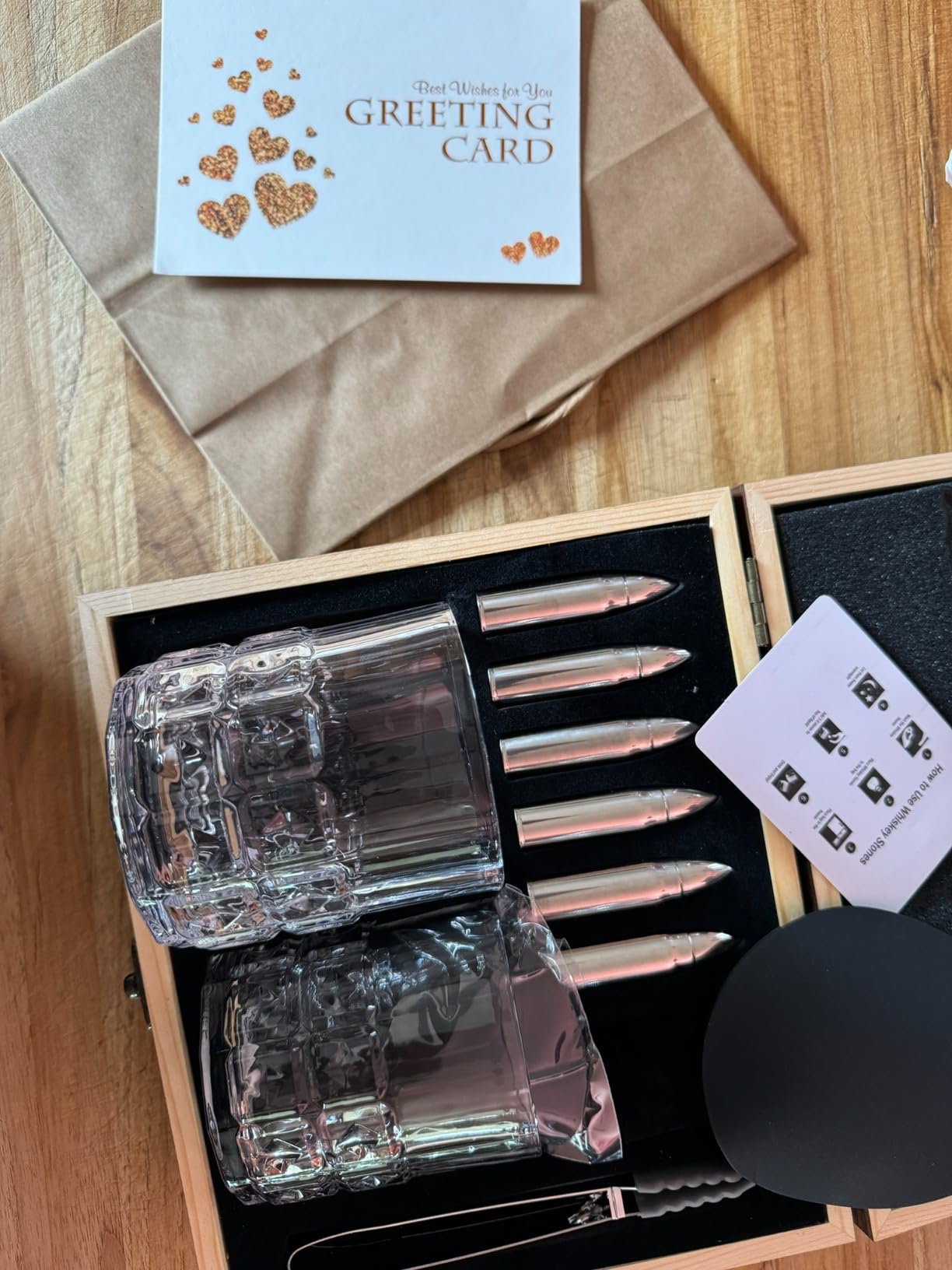 Gifts for Men Dad, Father's Day Anniversary Birthday Gifts Ideas for Him Husband Boyfriend, Stainless Steel Whiskey Stones and Whiskey Glasses Set, Unique Whiskey Bourbon Groomsman Gifts for Men Boss customer photo 2