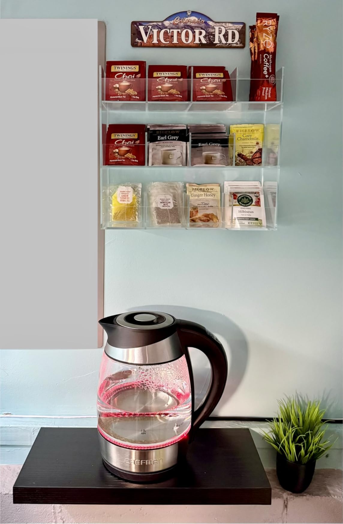 BEYGORM Acrylic Tea Bag Organizer for 216 Tea Packets | No Assembly Required Display Holder for Countertop, Vertical Tea Bag Caddy for Cabinet, Tea bar Accessories, Teabags Storage customer photo 2