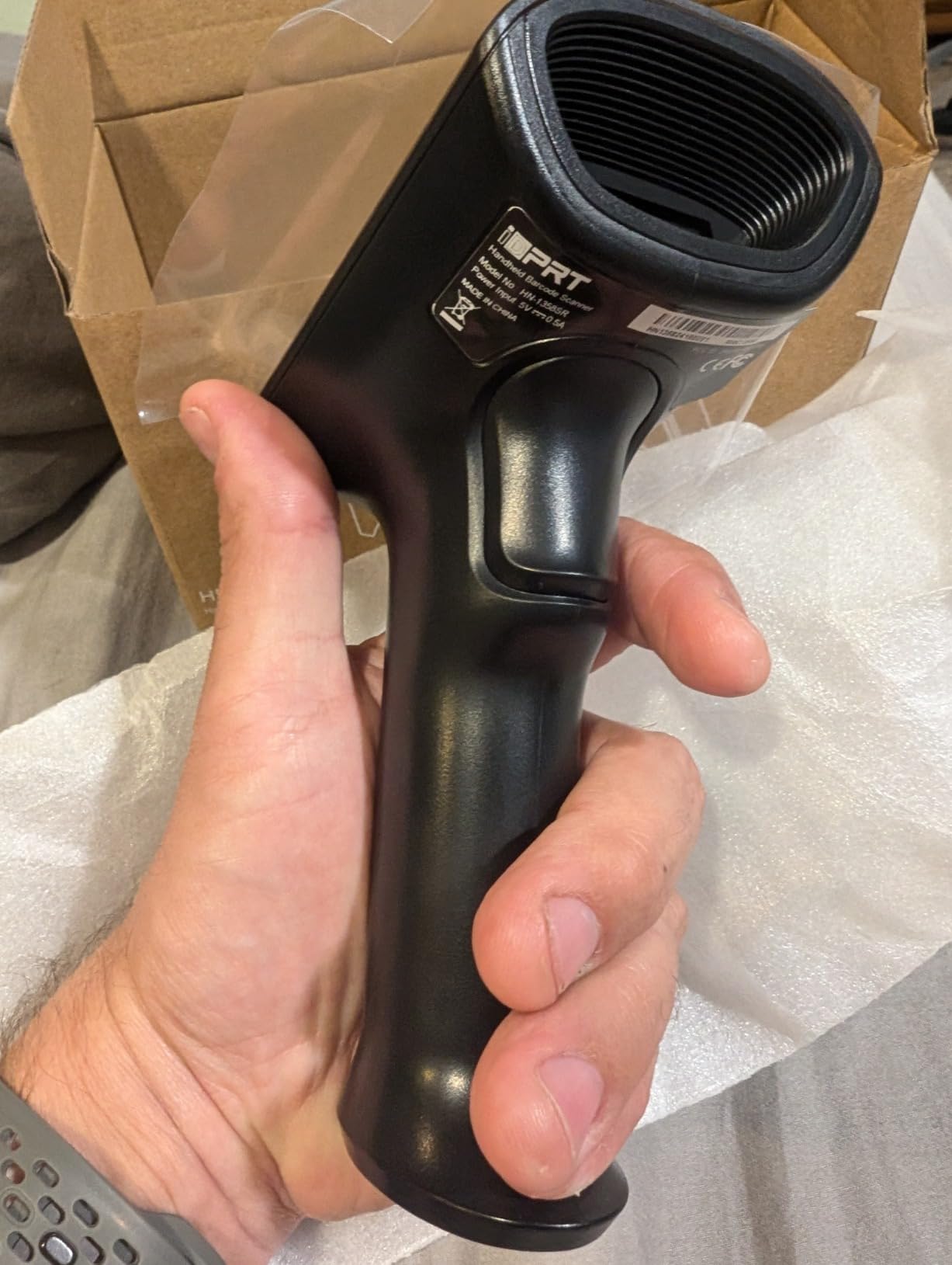 iDPRT Bluetooth 1D 2D QR Barcode Scanner, Wireless Barcode Scanner | Handheld UPC EAN Label Screen Reader with Dongle, Android Windows, USB Wired, Rechargeable for Retails Warehouse Library customer photo 2
