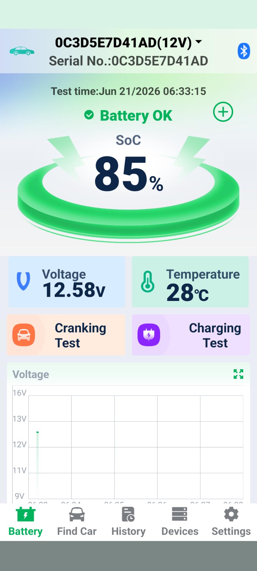 ANCEL BM300 Pro Battery Monitor - 6V/12V/24V Universal with Bluetooth 5.3 & Reinforced Design, Charging & Cranking Tests, Real-Time Alerts for Lead-Acid & Lithium Batteries in RV, Truck, Marine & More customer photo 2