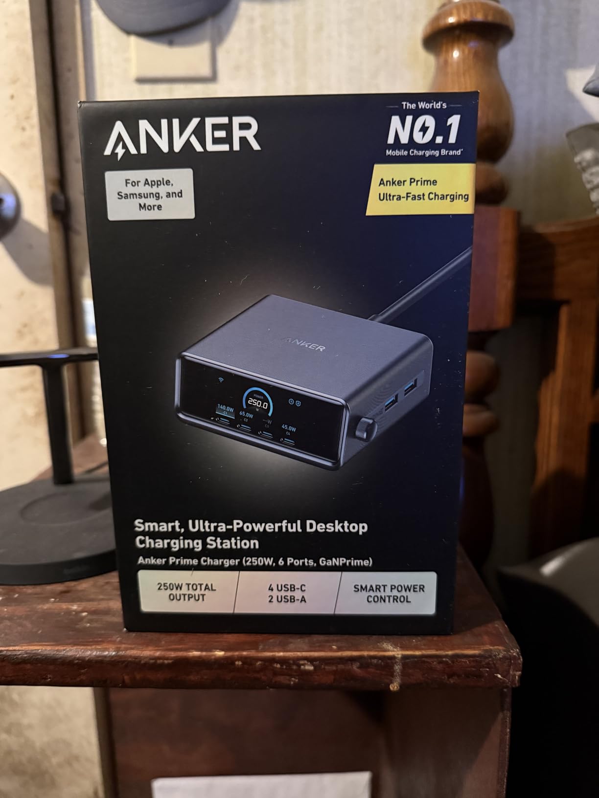 Anker Prime Charging Station, 250W 6-Port GaN USB C Charger | 2.26