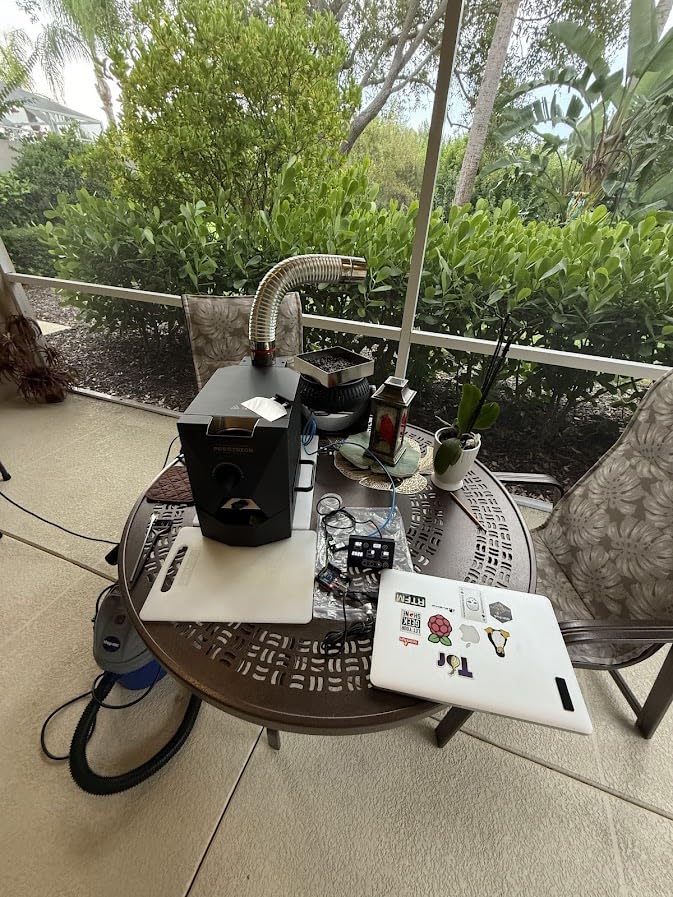 500g Automatic Coffee Roaster Machine for Home Use With Smoke Filter, Smoke Pipes and Chaff Collector customer photo 1