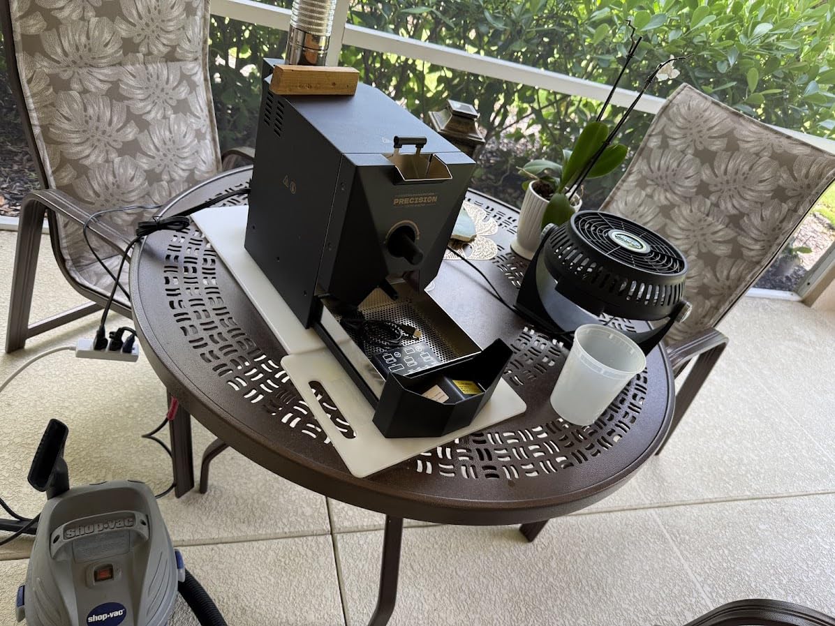 500g Automatic Coffee Roaster Machine for Home Use With Smoke Filter (Suitable for Light Roasting), The Smoke Pipes and Chaff Collector customer photo 2