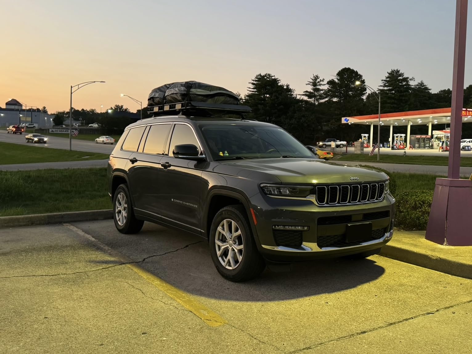 Car Rooftop Cargo Carrier Bag - 100% Waterproof Heavy Duty Car Roof Luggage Carrier 21 Cubic Feet, Fits All Vehicles with/Without Roof Rack - Easy Install & Triply Reinforced for Secure Use customer photo 2