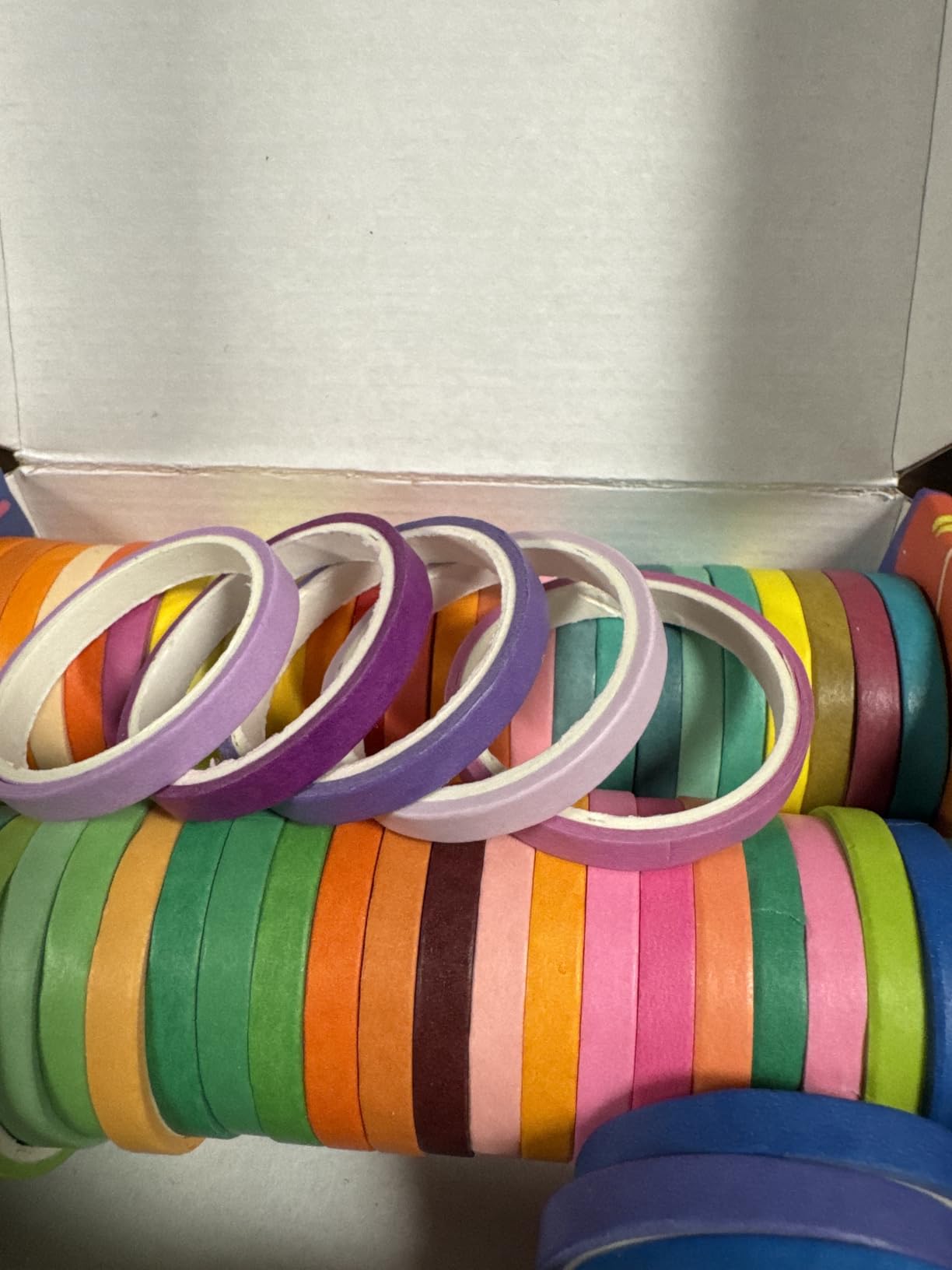 WAPETASHI Washi Tape Set - 40 Rolls, 2 Sizes Rainbow Decorative Tape for Journaling & Scrapbooking customer photo 1