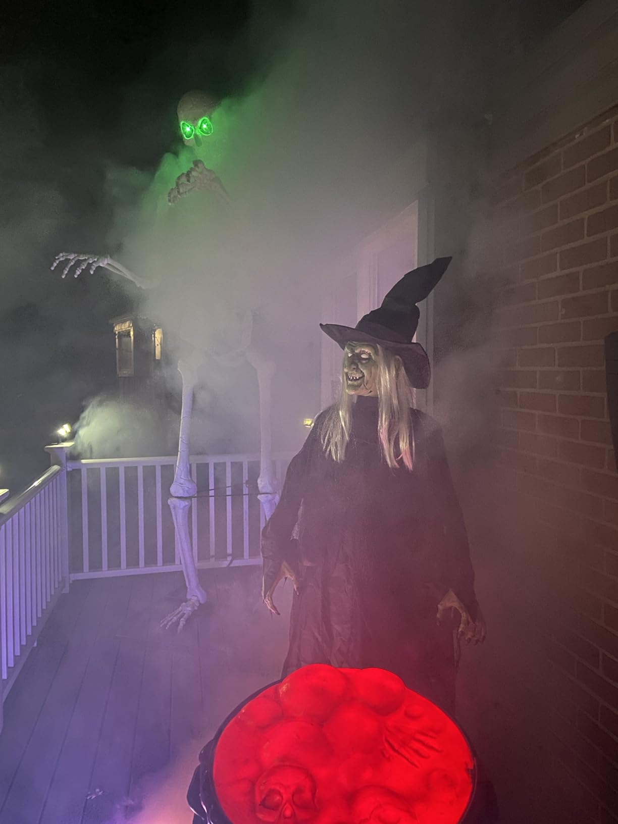 Fog Machine Auto Smoke LURT LED Light 500W Mini Wireless Remote Control Mode Portable for Parties Outdoor Halloween Wedding Stage Effect Indoor Disco and Disinfection 2500CFM Fuse Protection customer photo 2