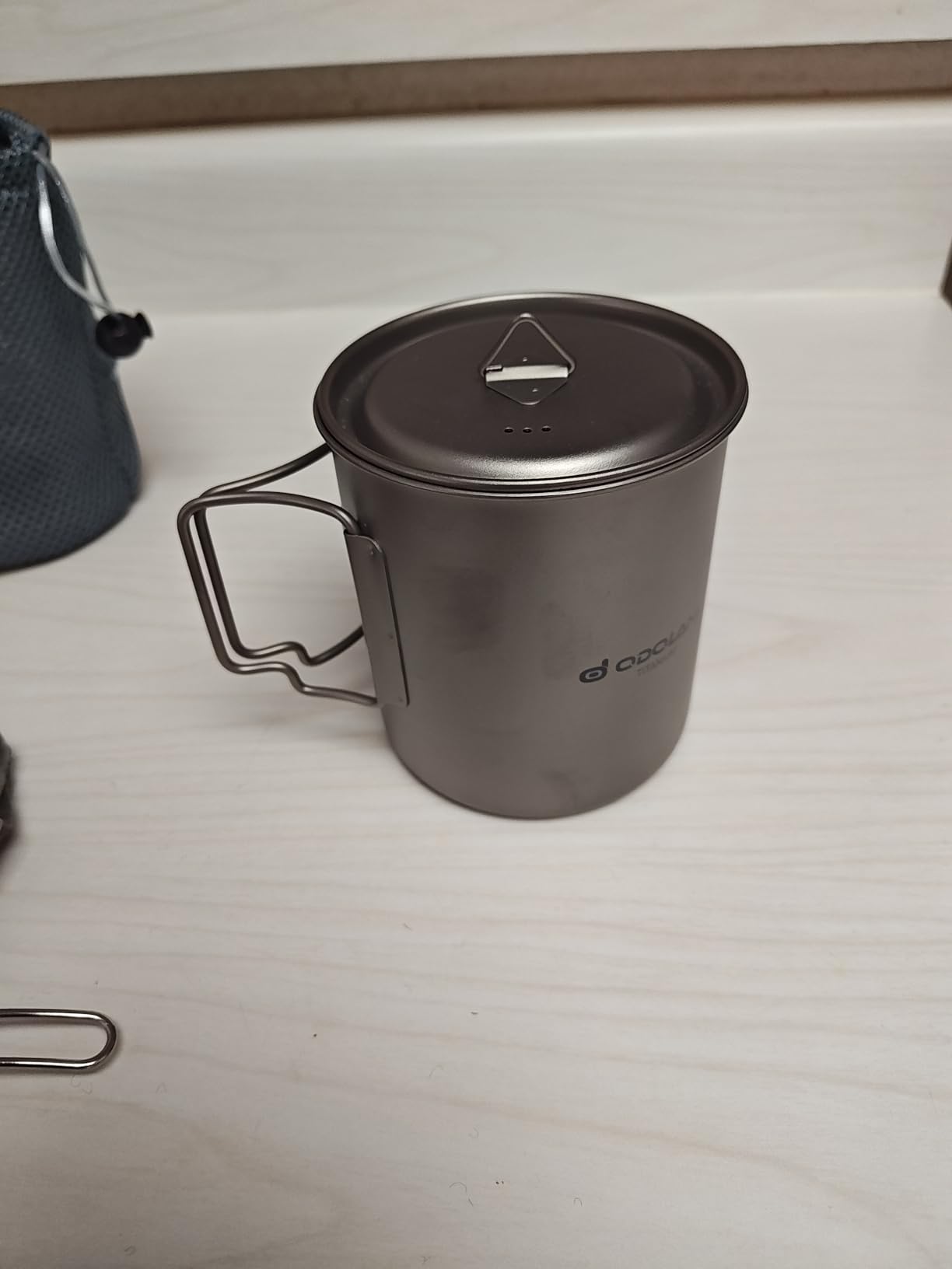 Odoland Titanium Camping Cookware 420ML & 750ML Titanium Pot with Lid and Spork customer photo 1
