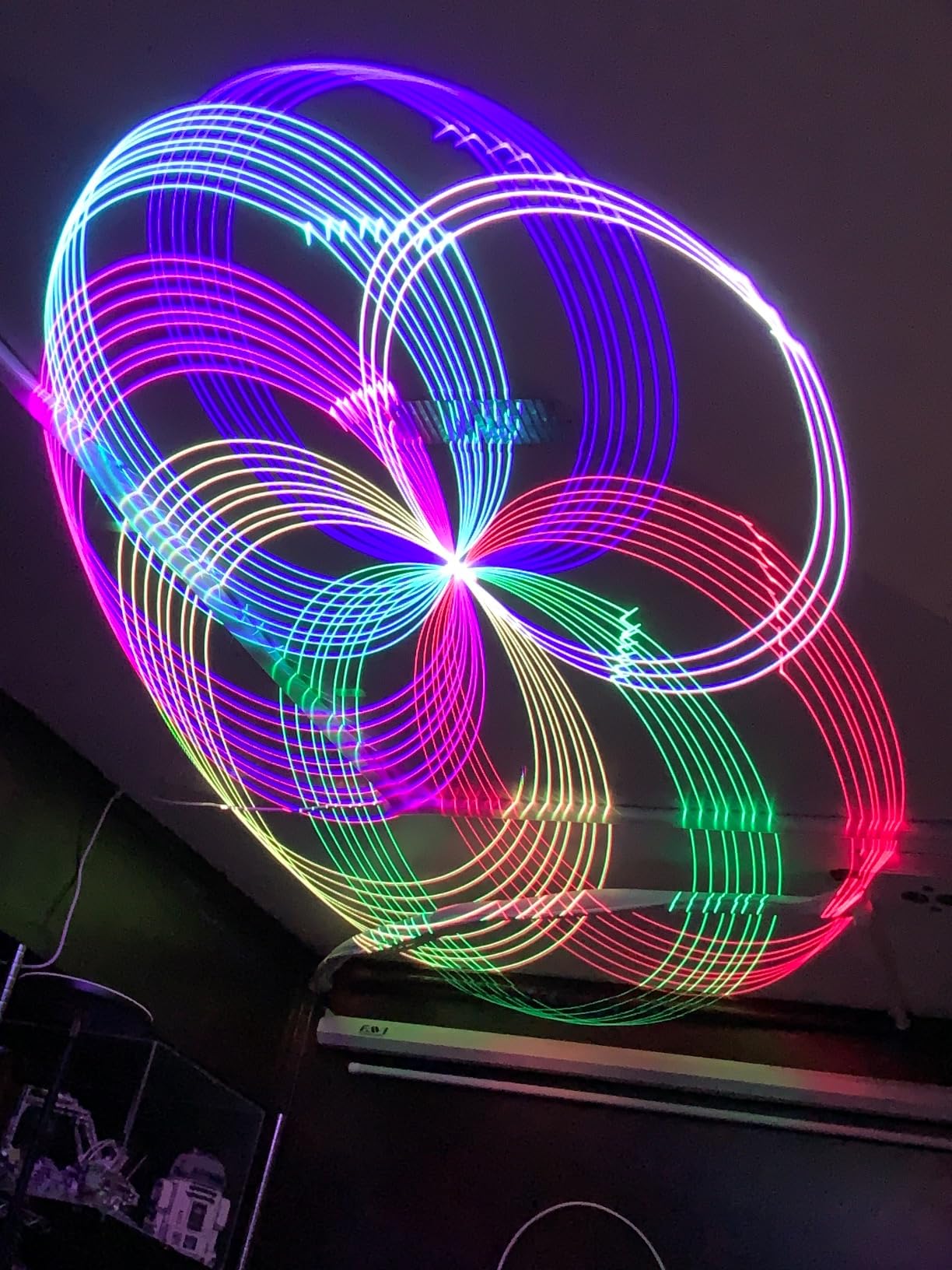 3D Animated RGB Laser DJ Light, Sound Activated DMX512 Party Projector customer photo 2