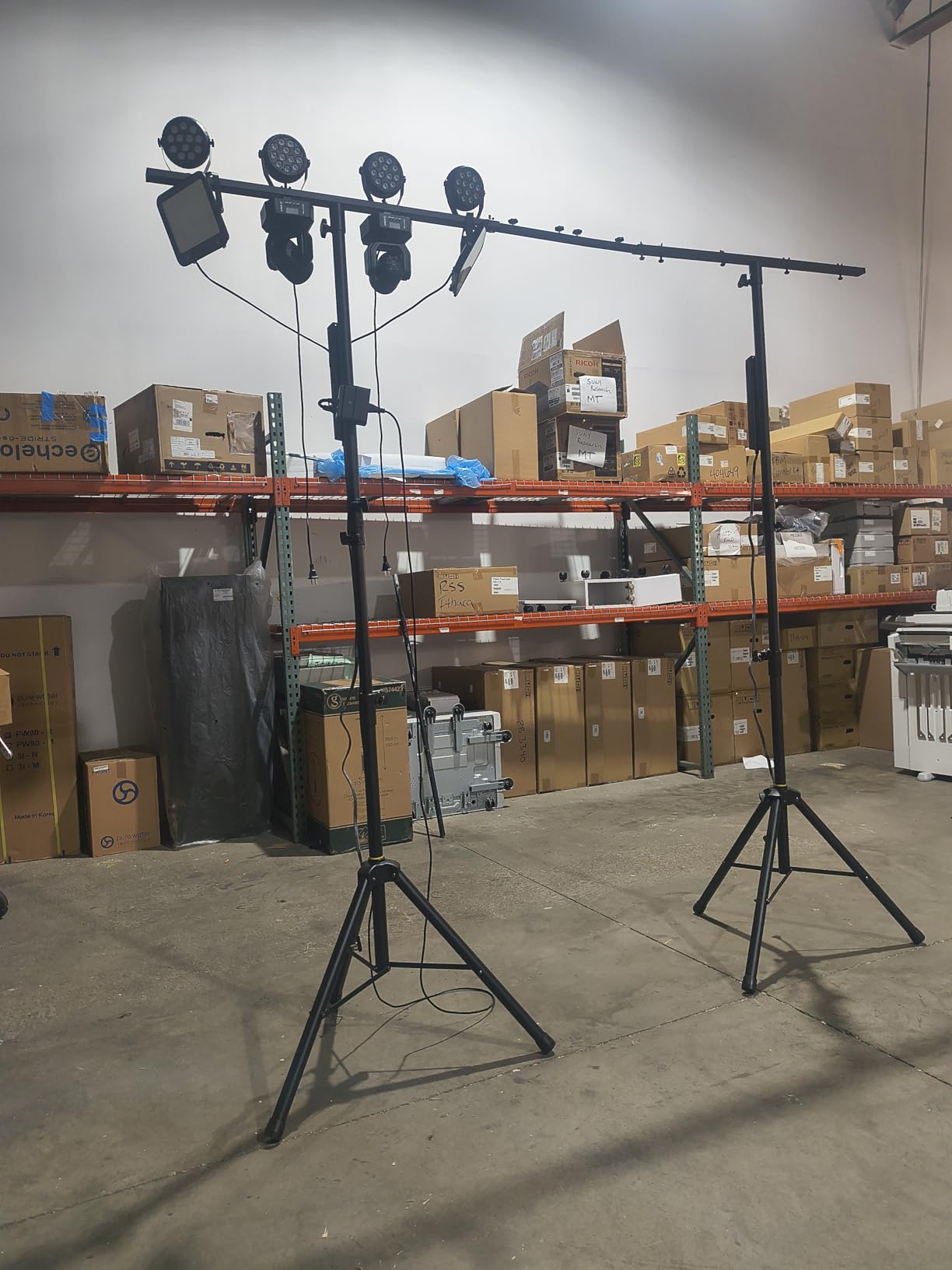 PPH-Sisy DJ Light Stand Heavy Duty Par Can Tripod T-Bar Stage Lights Stand Adjustable 39-100 Inch customer photo 1