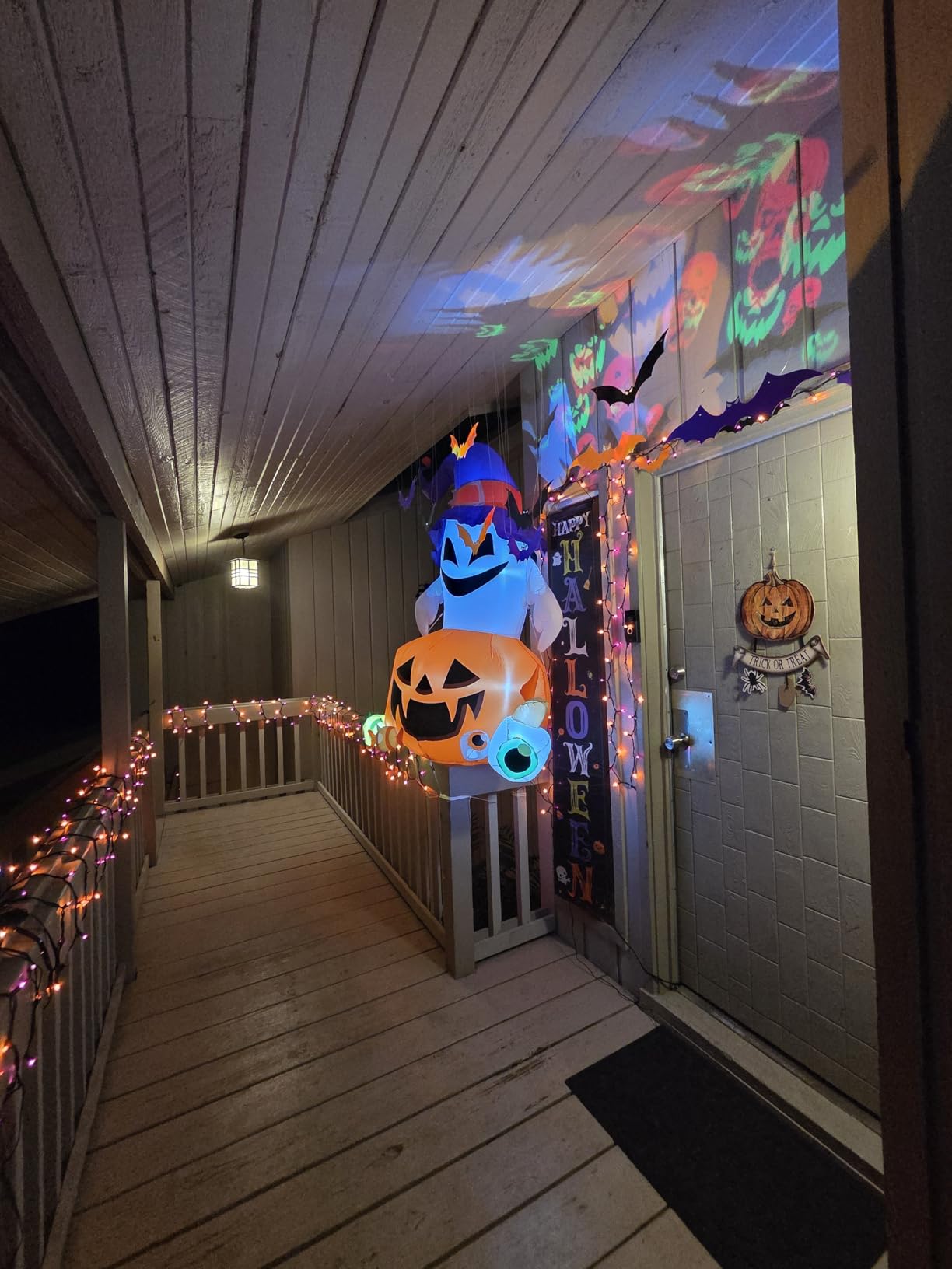 Toodour Halloween Projector Lights Outdoor, Double Head Dynamic Halloween Lights Projector with Timer customer photo 2