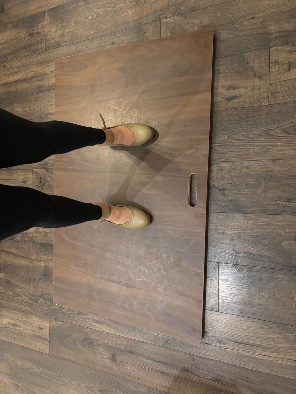 Tap Dance Floor, Tap Board for Tap Dancing, Portable Dance Floor, Cushioned Tap Board, 46.4 x 29.5 inch Large Size customer photo 1