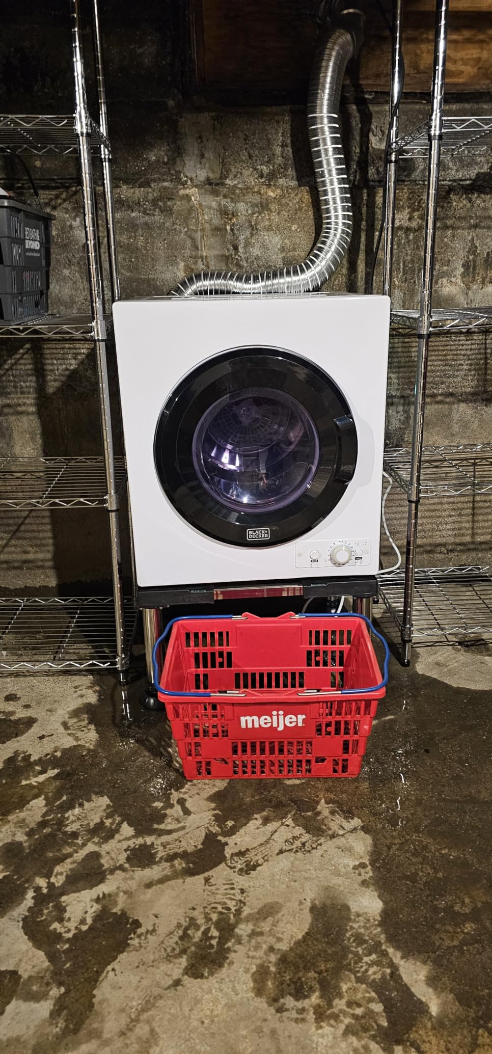 BLACK+DECKER 7.0 Cu. Ft. Front Load Dryer, 240V, BLD67ME, White | Electric Clothes Dryer with LED Display and Dial Control, 5 Sensor and Manual Dry Selections customer photo 1