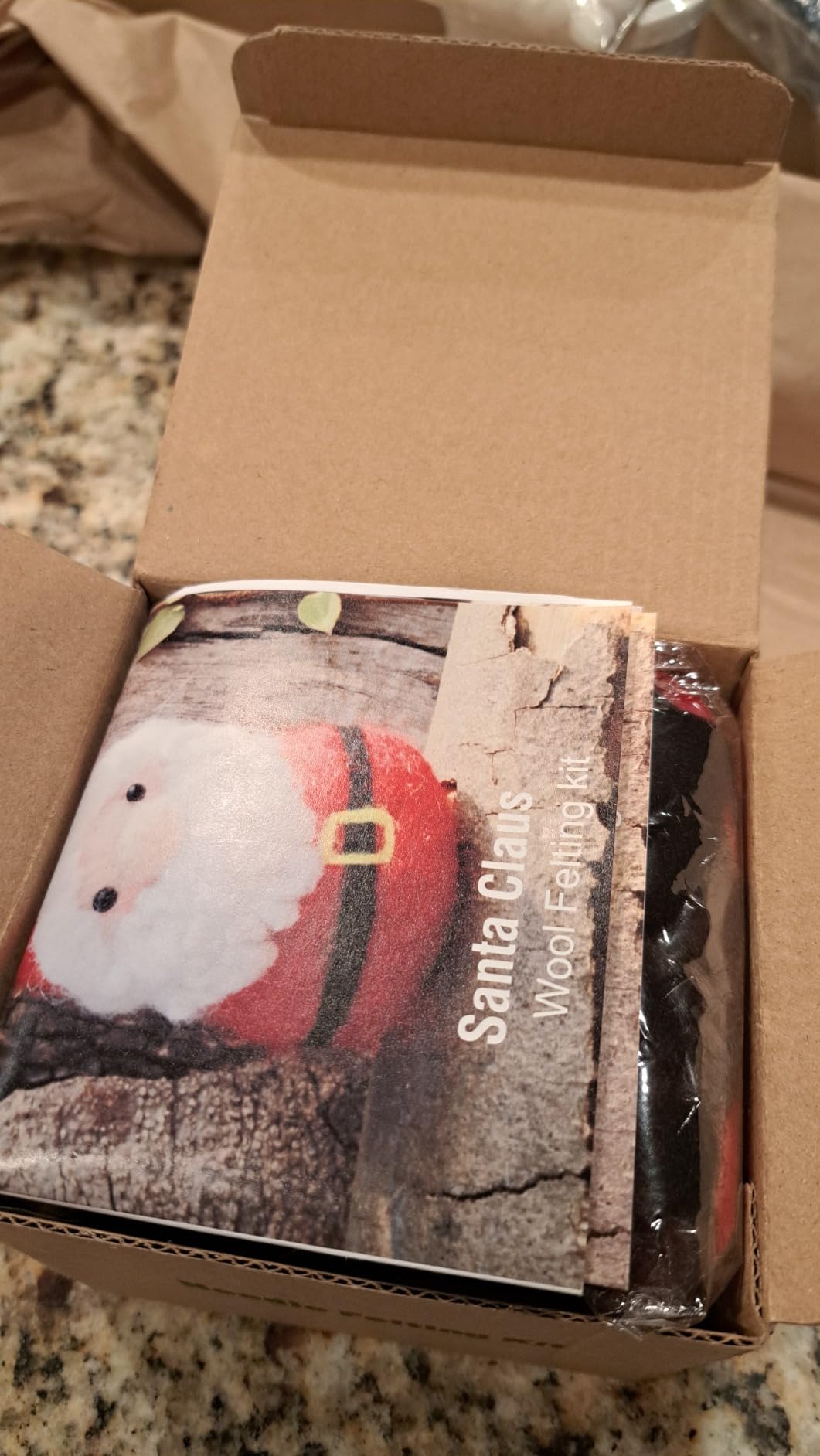 3 Pack Santa Claus Needle Felting Beginners Kits, Christmas Tree Reindeer - Wool Felting Kits Craft For Starter Adult & Teens, Handmade DIY Needle Felting Kit Santa Claus & Christmas Tree & Reindeer customer photo 2