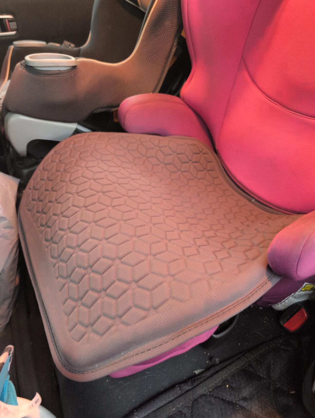 Thin Cool Gel Seat Cushion for Car Seat Office Chair Pain Relief | Black Cooling Mesh Fabric Slim Non-Slip Seat Pad 0.7 Inch Gel for Wheelchair Golf Cart, Soothes Sciatica Coccyx Pain customer photo 2