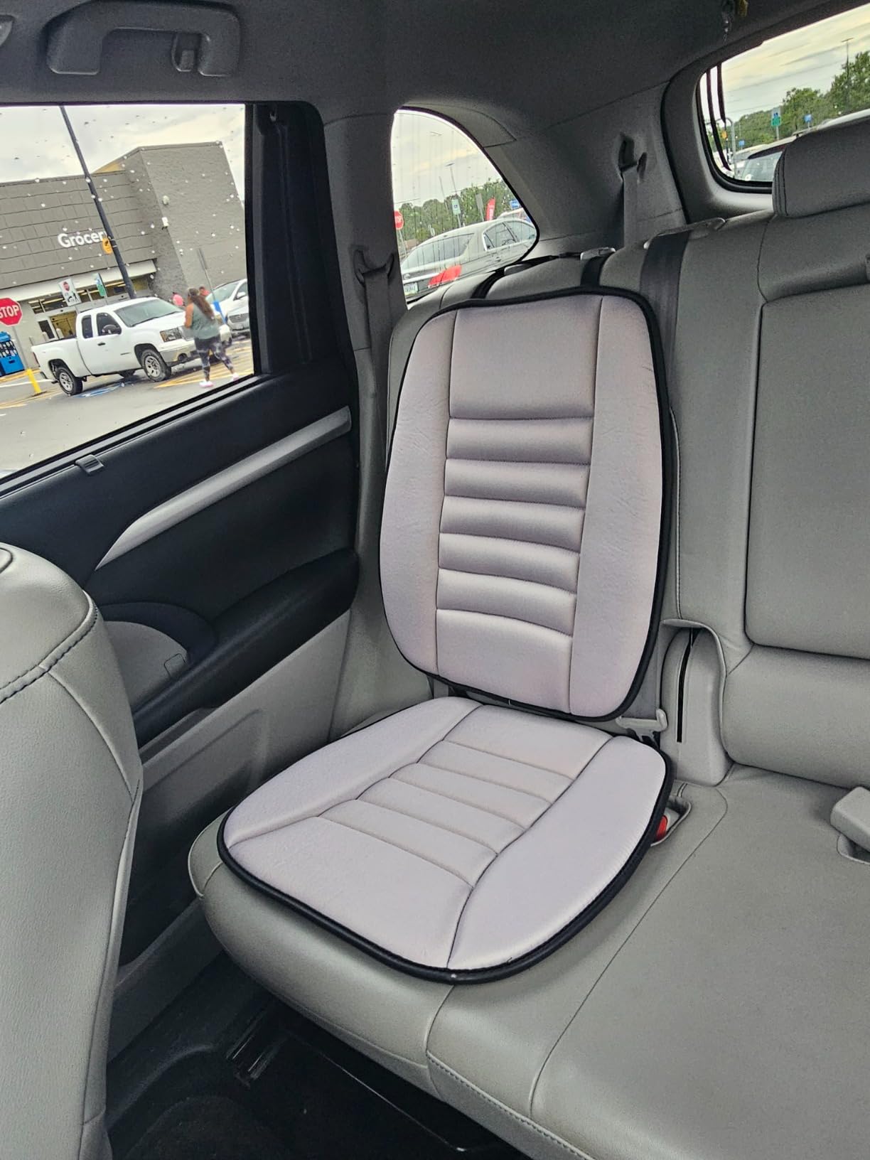Car Seat Cushion, Memory Foam Cushion with Back Support, Black | Seat Cushion for Full Back and Seat, Ideal for Car Seat Driver, Office Chair, Wheelchair and Back Pain Relief customer photo 1