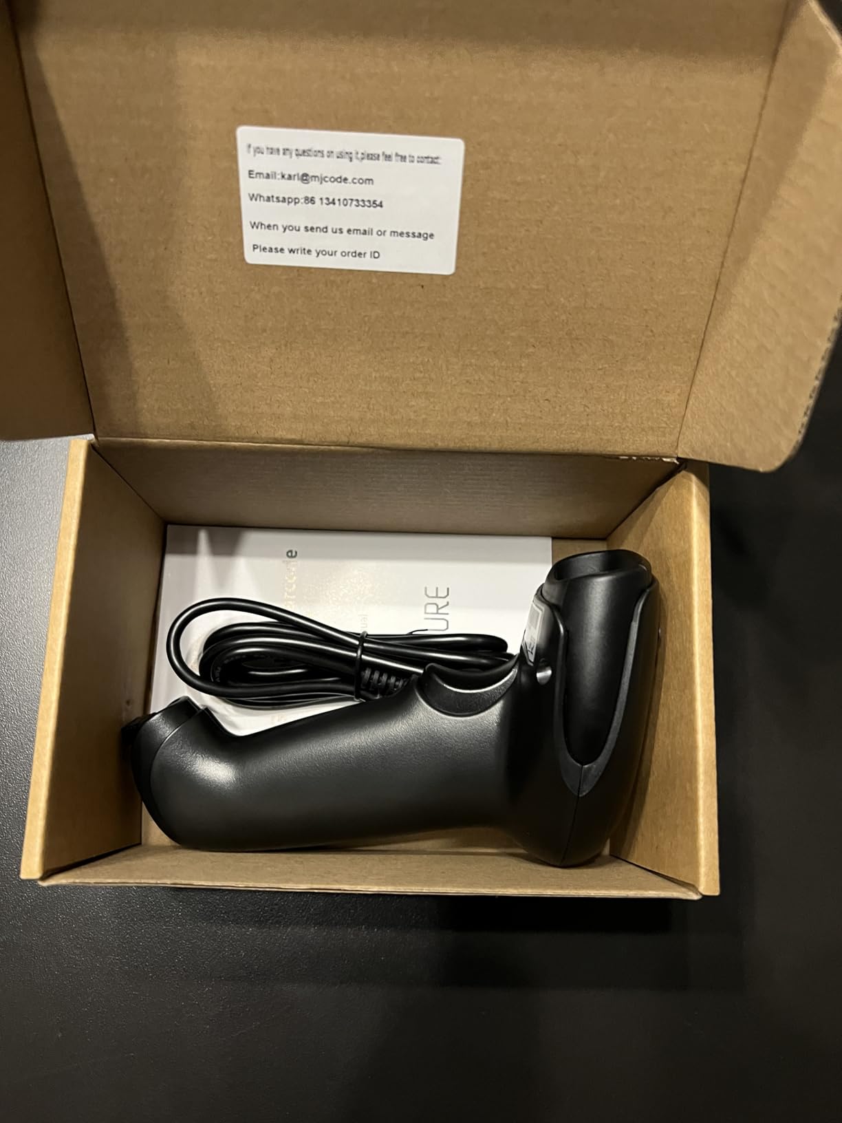 Symcode Wireless Barcode Scanner Versatile 2-in-1 (2.4Ghz Wireless+USB 2.0 Wired) Handheld Automatic 1D Laser Barcode Scanner 328 Feet Transmission Distance Rechargeable 1D Laser Bar Code Scanner customer photo 2