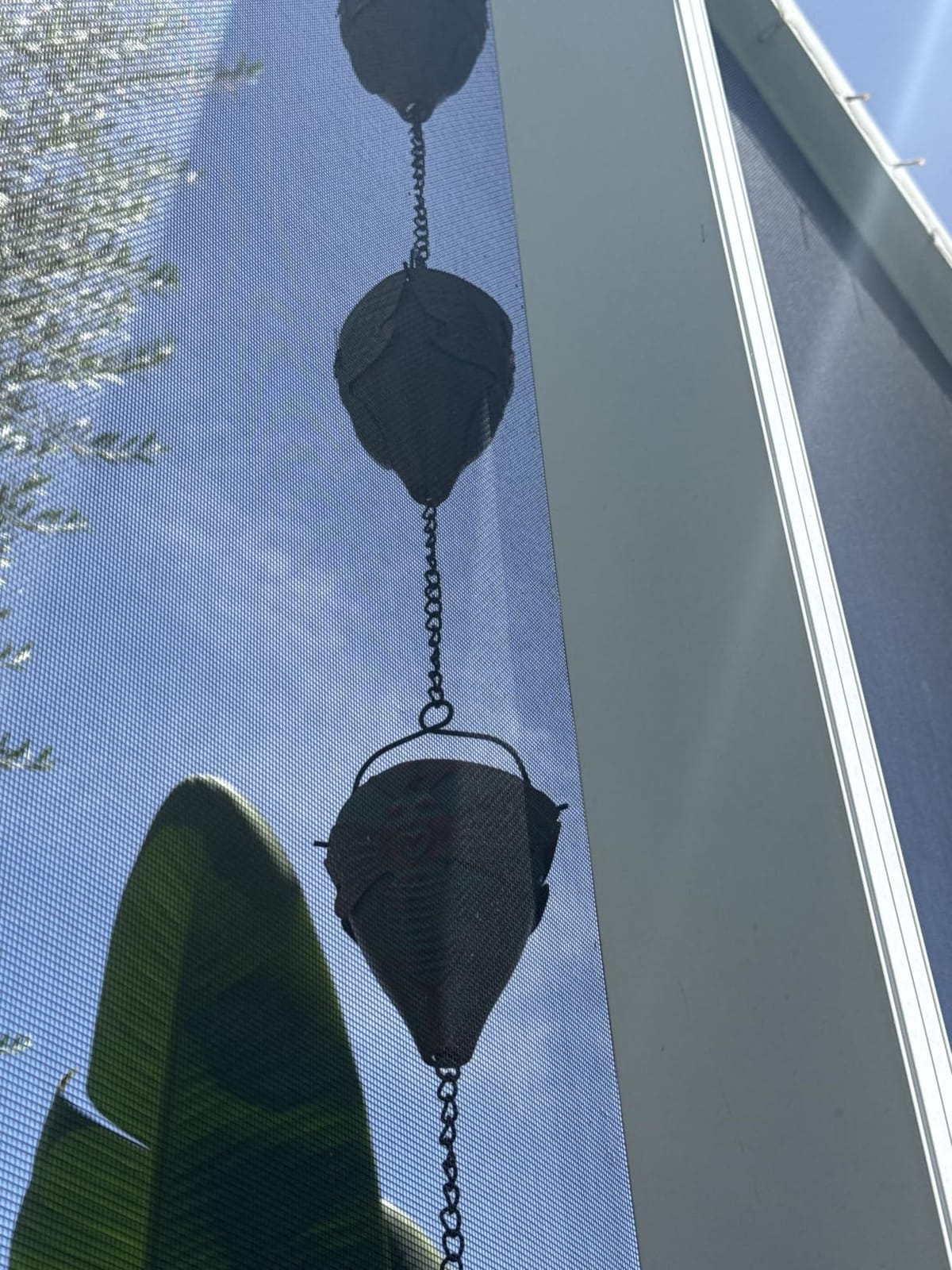 9.2ft Rain Chains for Outside Gutters, Eaves, Drainage | Copper Rain Chain, 12 Cup with Butterfly Decor, Adjustable Length, Decorative Replacement Downspout customer photo 2