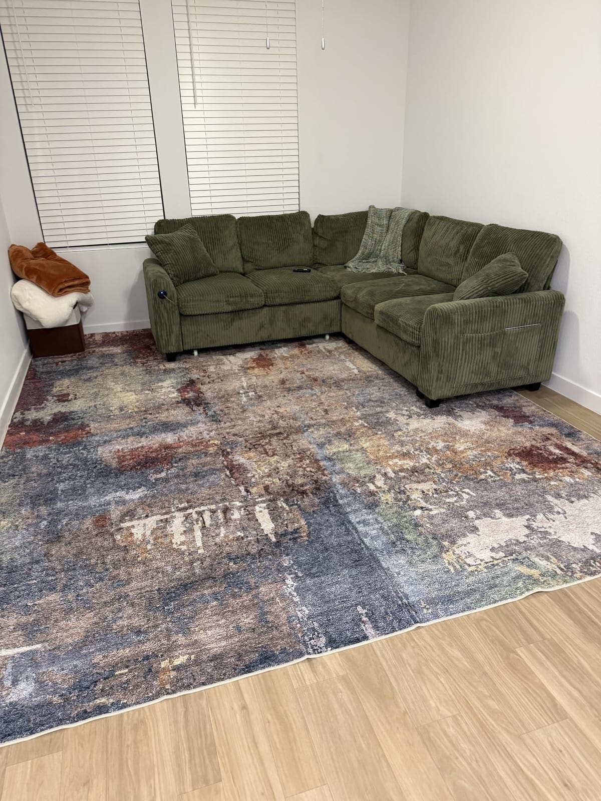 Modern Abstract Washable Living Room Rug, Colorful 8x10 Area Rugs for Bedroom Girls Kids Non Slip Low Pile, Large Soft Indoor Accent Carpet for Dining Room Table Home Decor customer photo 1