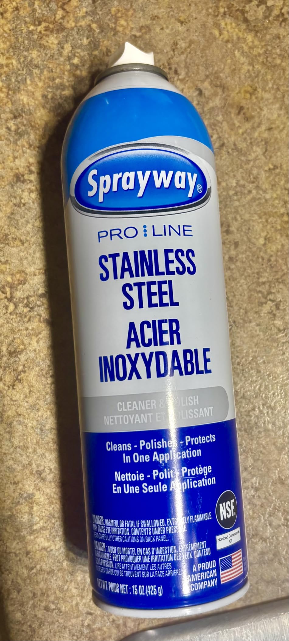 Sprayway Stainless Steel Cleaner Aerosol Spray (Oil-Based), 15oz, Pack of 6 - Cleans, Polishes, Protects, Resists Fingerprints, Foaming Action customer photo 2