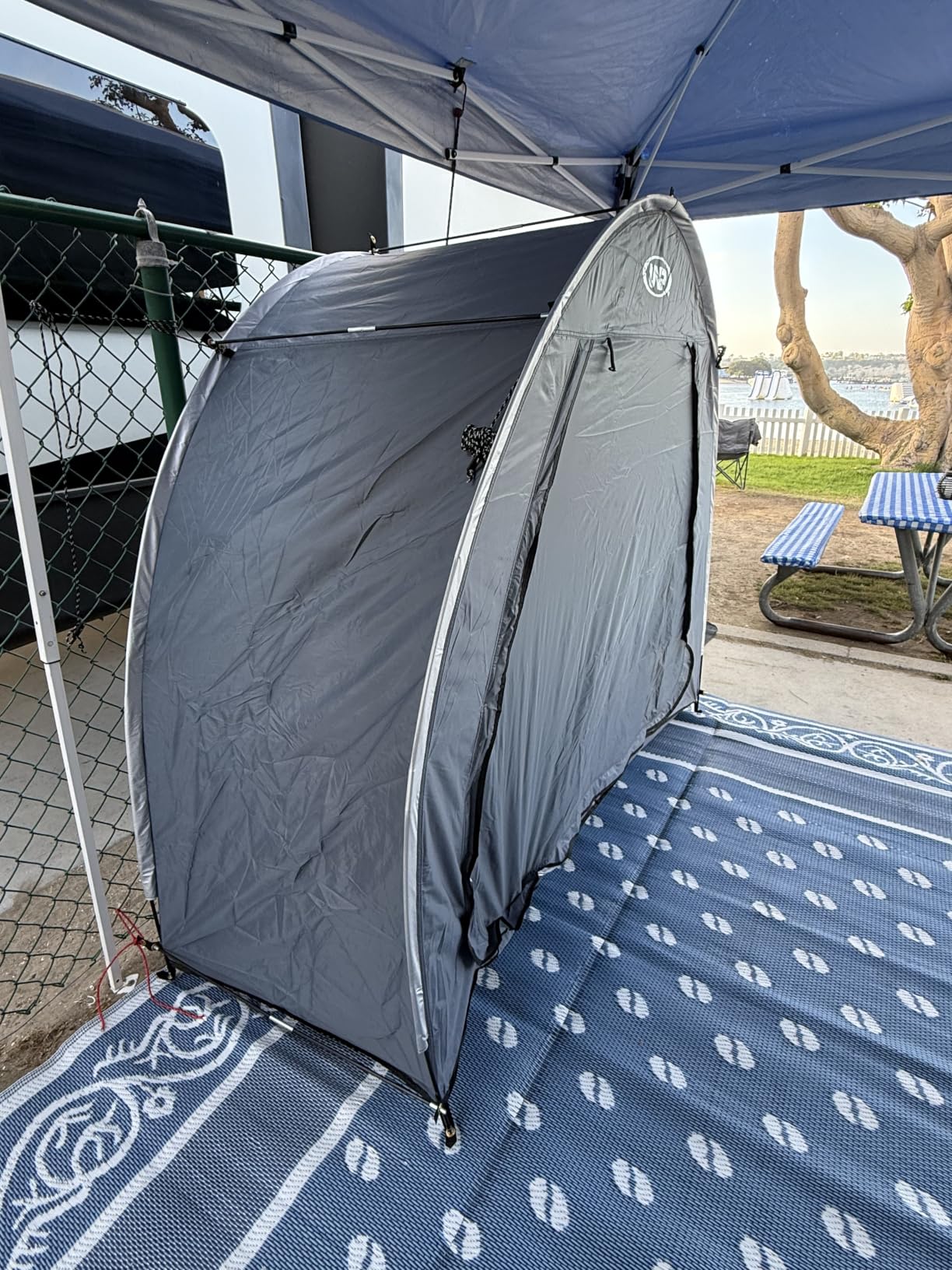 UNP Bike Storage Shed Tent - PU4000 Waterproof 2-4 Bikes customer photo 2