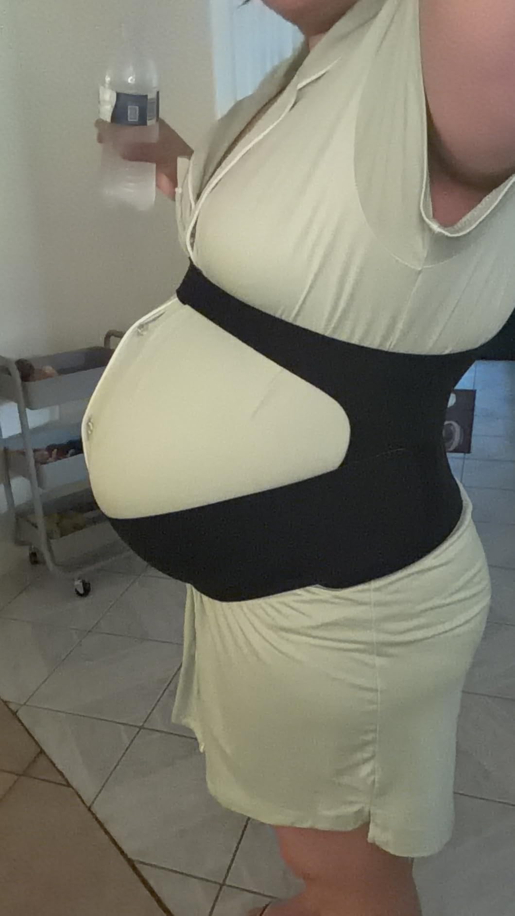 Momcozy Pregnancy Belly Band, CozySupport 3D Ergonest Maternity Belly Band | Invisible Pregnancy Belt with Ergonest Support for Back, Abdomen & Waist, Plus Air-Hole Ventilation & Easy Wear customer photo 1
