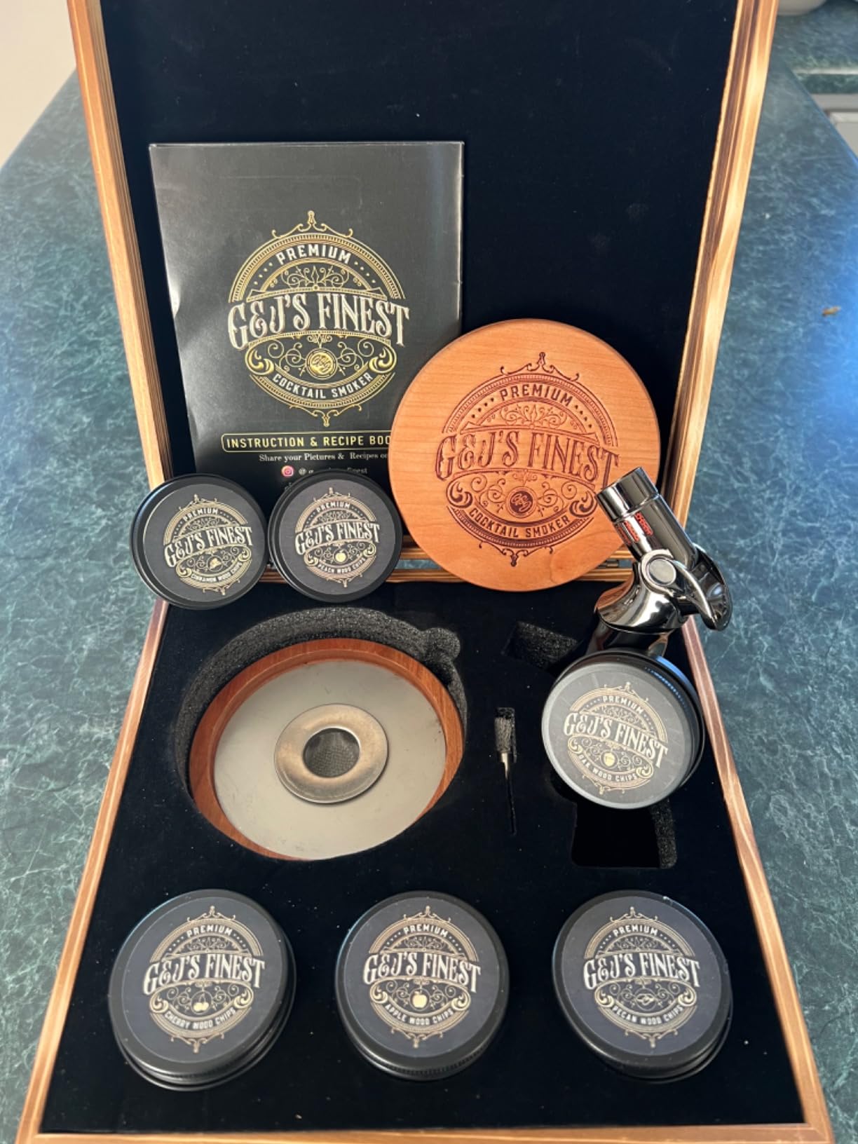 Whiskey Smoker Kit | Cocktail Smoker Kit with Torch, Scorch Shield, Lid, 6 Wood Chips & Gift Box for Smoked Old Fashioned| Bourbon Smoker customer photo 1