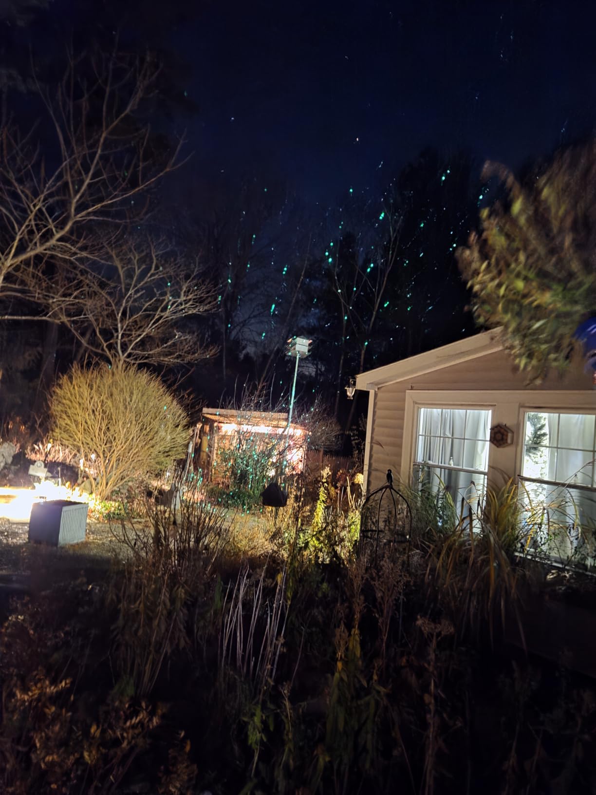 Christmas Projector Lights Outdoor, Thick Metal Housing Laser Light Projector, Red and Green Christmas Decorations Light with Remote, Holiday Projector Stars Lights Show for House/Party/Garden/Yard customer photo 1