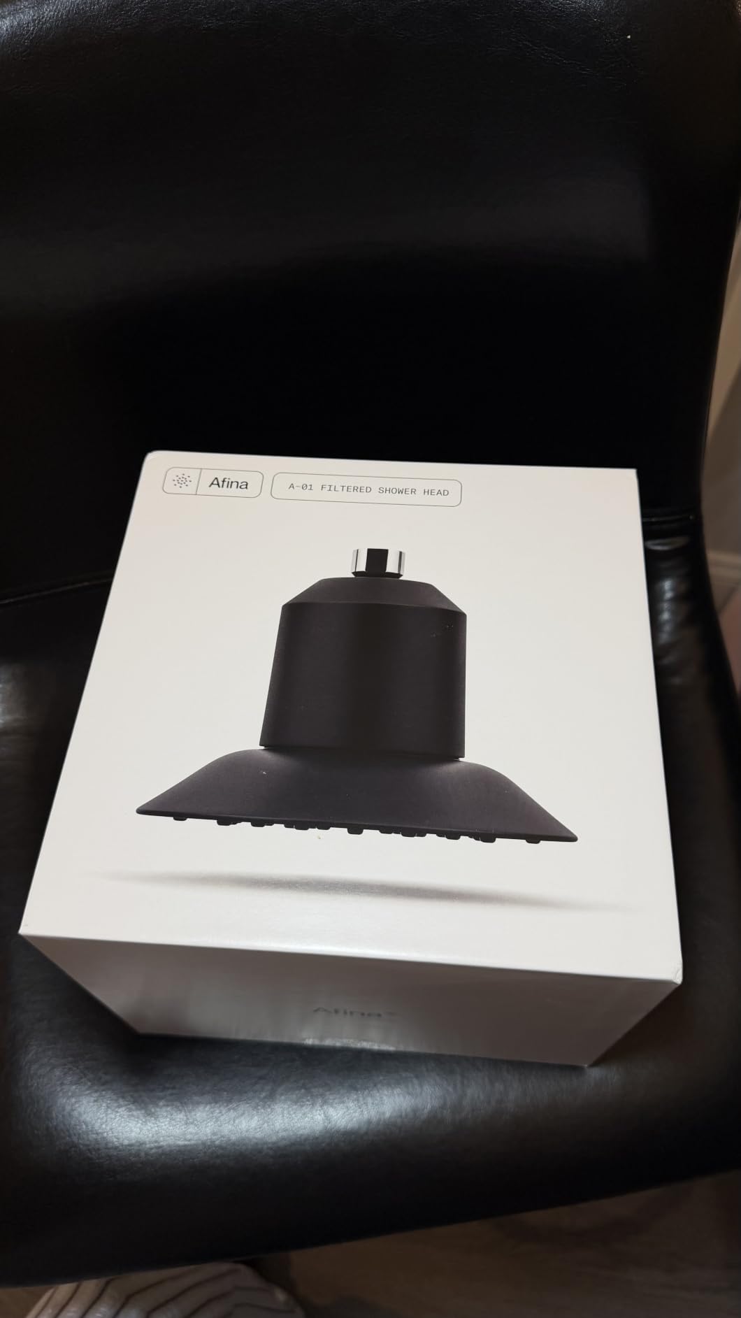 Afina Filtered Shower Head, High Pressure Rainfall (Matte Black) customer photo 2