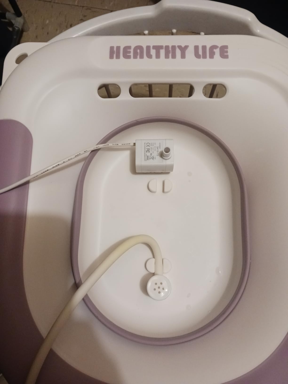 LeMeeOly Electric Sitz Bath, Unisex Foldable Sitz Bath for Toilet Seats, Sitz Bath for Postpartum Care and Hemorrhoids, Non-Slip & High Water Flow (Purple) customer photo 1