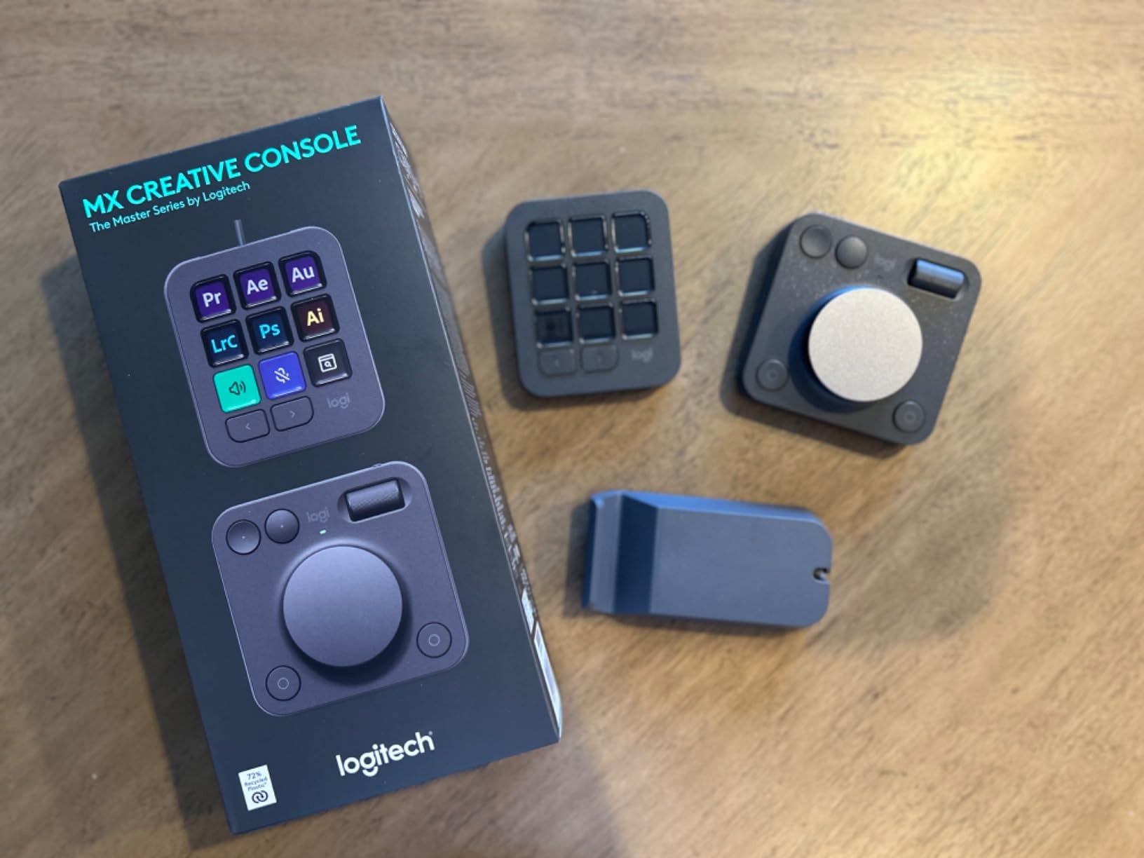 Logitech MX Creative Console 9 Customizable Keys - Pale Grey | Stream Deck accessories, graphic design, Adobe, Zoom, Spotify, 3-month Adobe Creative Cloud membership customer photo 1