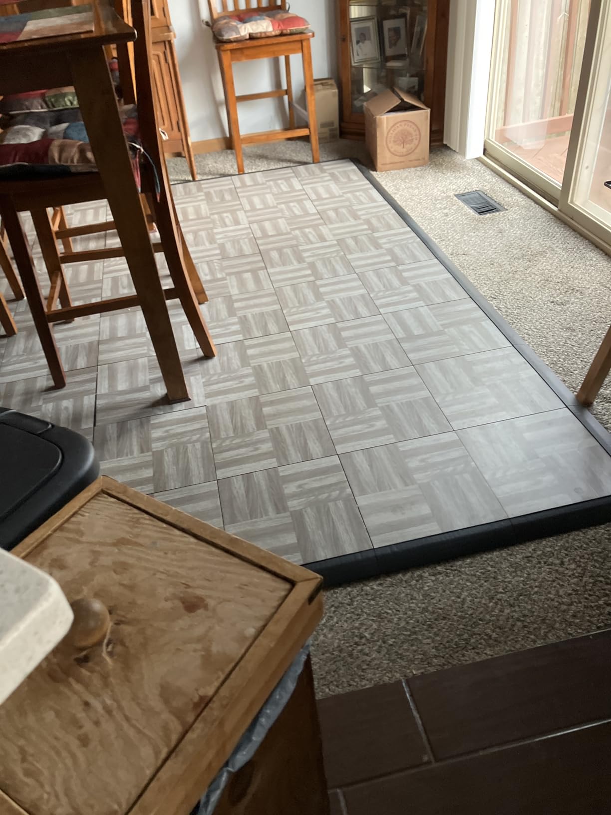 Big Floors Portable Dance Floor, Interlocking Dance Floor Tiles | Lightweight Plastic Modular Kit customer photo 1