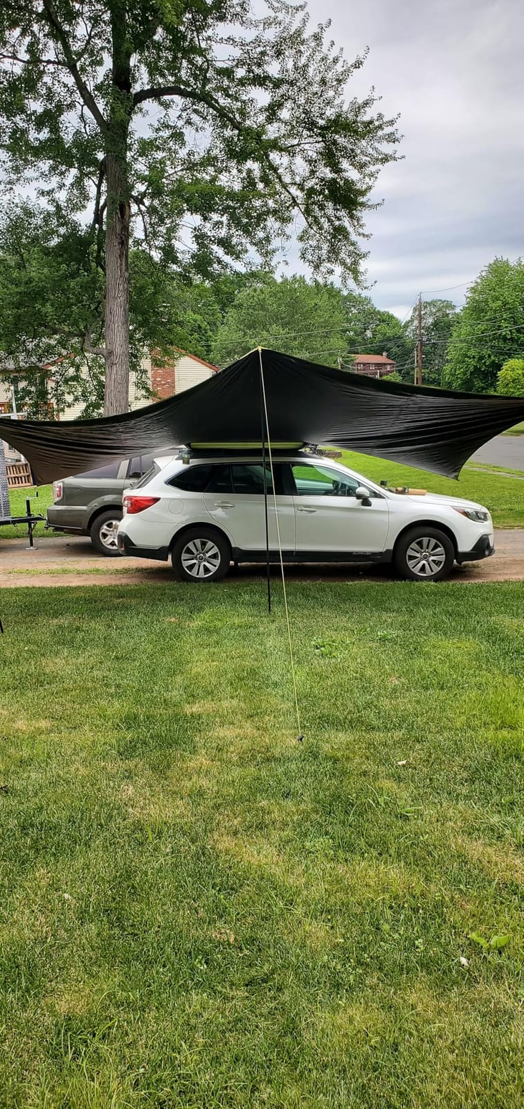 TIMBER RIDGE 19x9.8ft Retractable Vehicle Awning with Blackout Coating Roof Rack Pull-Out Sun Shade Overland Camping, Waterproof Sun Shelter for Car/Truck/Jeep/SUV/Van Green customer photo 1