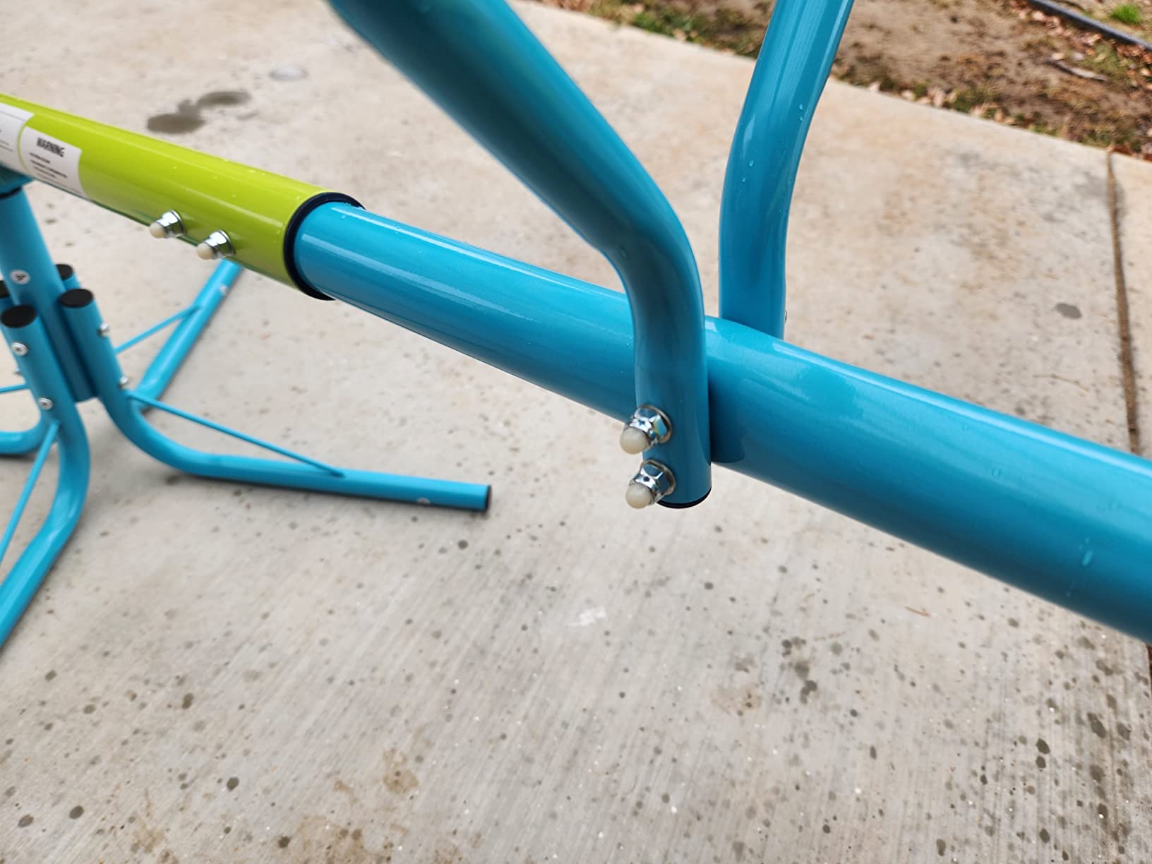 Amictoy Seesaw for Kids Outdoor, 360° Spin Teeter Totter, 100 lb Seat | 2-player bounce-and-spin fun with soft handles, cushioning bar, 3-section frame, and portable 15 lb build for yards or parks. customer photo 1