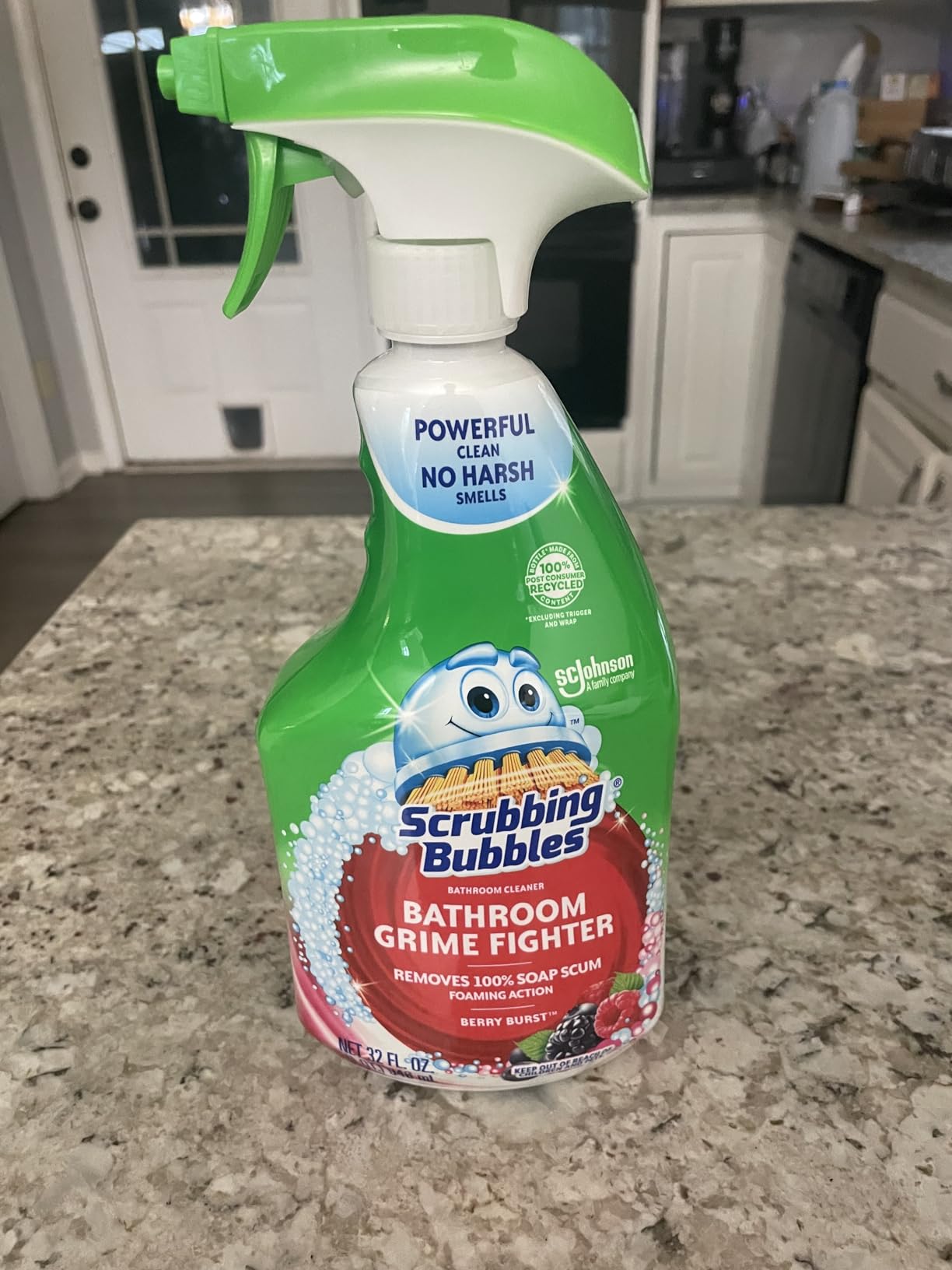 Scrubbing Bubbles Bathroom and Shower Cleaner Spray, Foaming Action Bathroom Grime Fighter Removing Soap Scum, Berry Burst Scent, 32oz customer photo 2