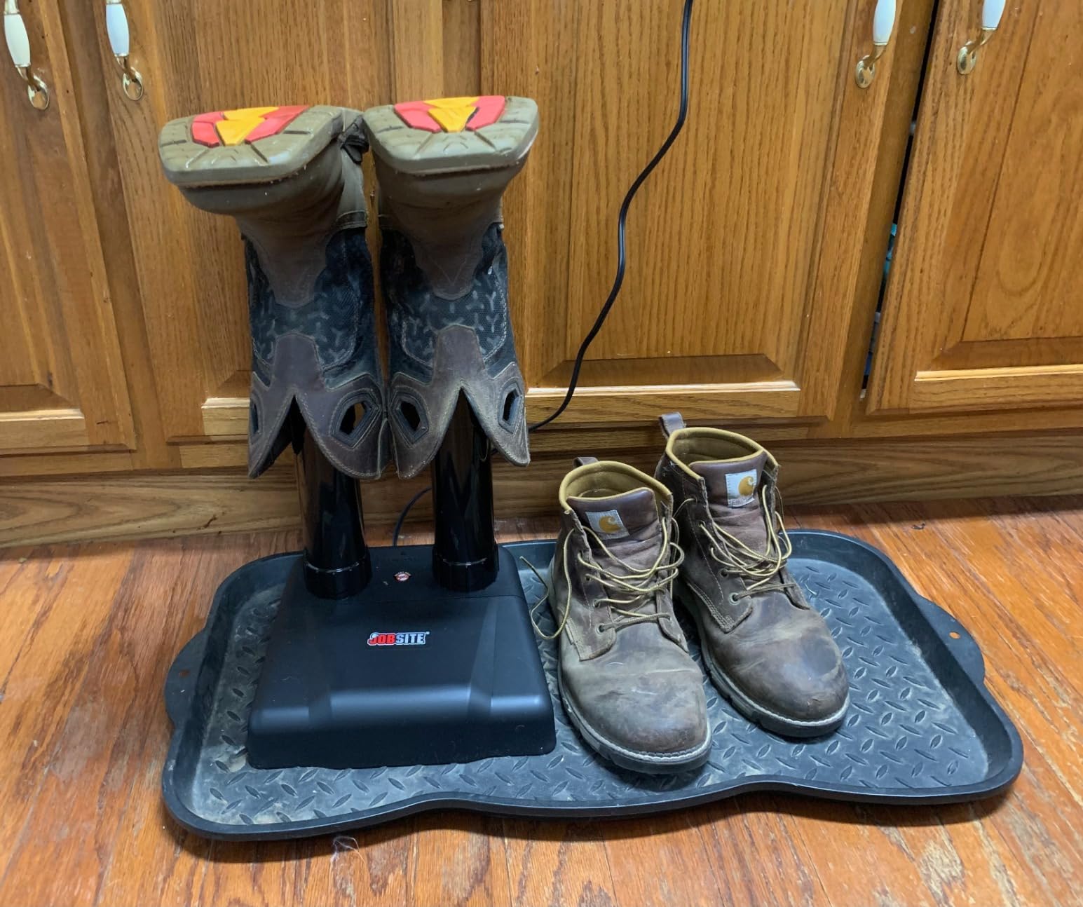 JobSite Wader Boot Dryer - Silent Boots Dryer for Chest Waders & Waist Waders - Fanless Convection Dry - Helps Reduce Odor customer photo 2