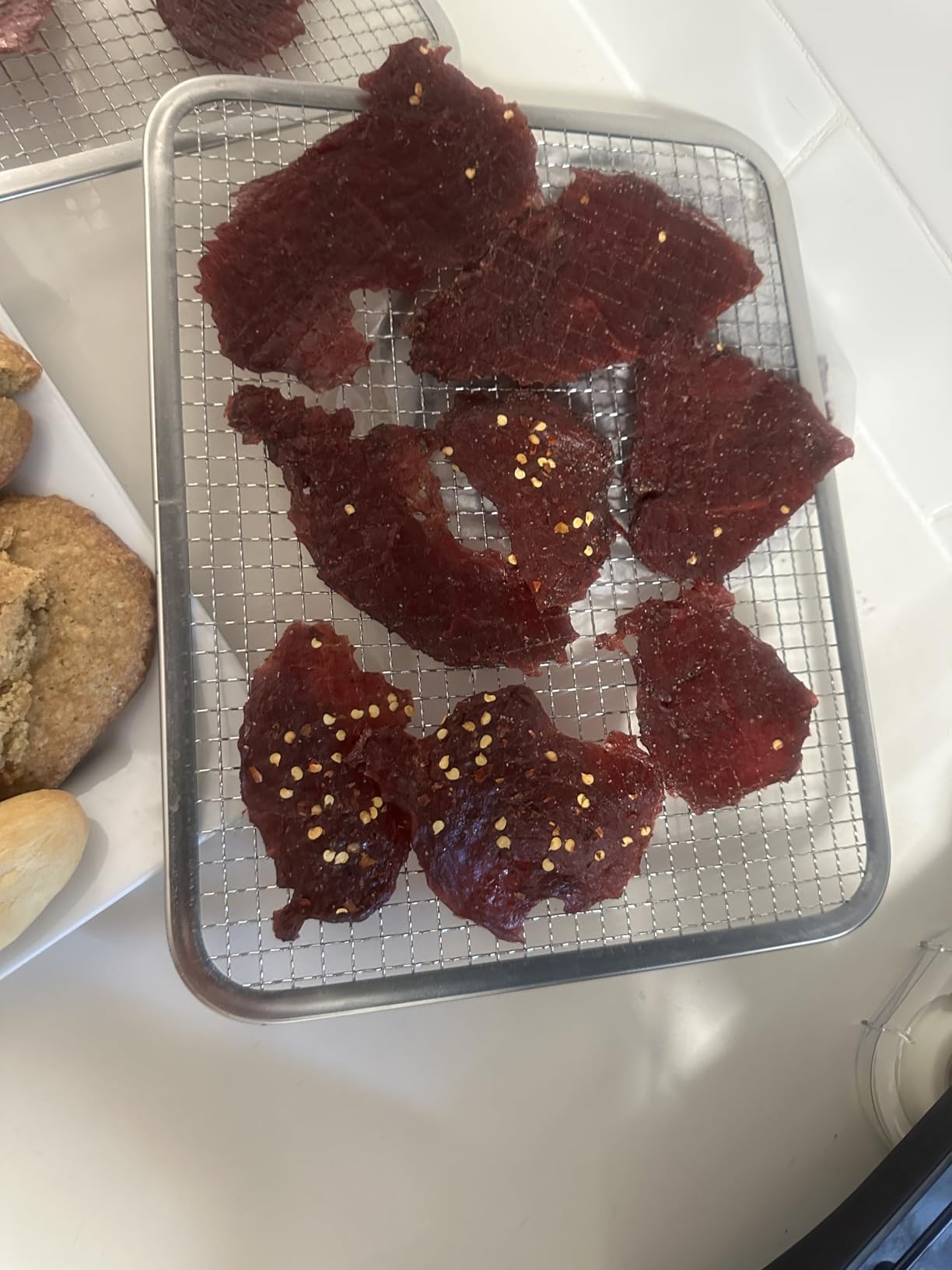 Food-Dehydrator Machine 7 Stainless Steel Trays, 6ft² Small Food Dryer, 190ºF, 24H Fruits Dehydrator, 800W Meat Dryer for Jerky, Mushroom, Herbs, Veggies, Dog Treats customer photo 1