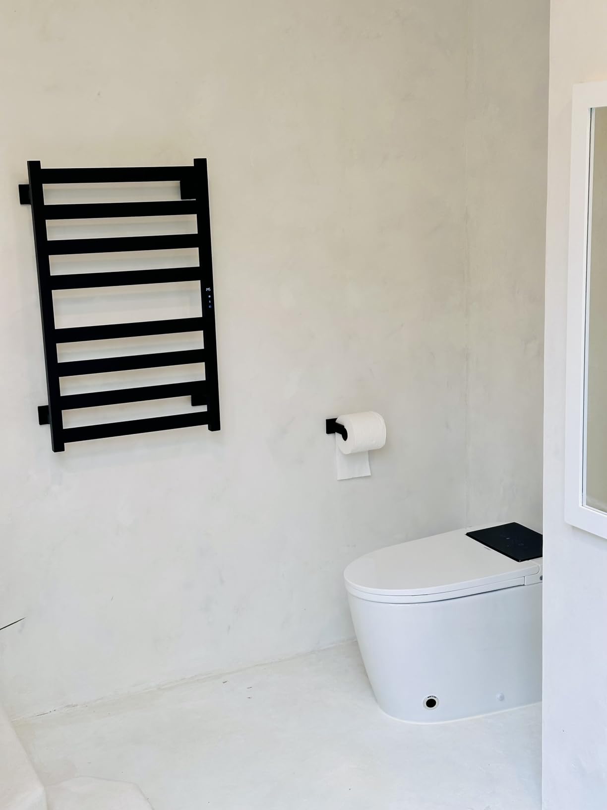 Towel Warmer, Towel Heater Rack for Bathroom, 8-bar Electric Towel Dryer Wall-Mounted Plug-in Bath Heater, 304 Stainless Steel Hot Towel Rack with Timer and Smart Temperature Control customer photo 1