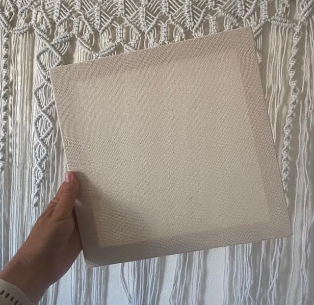 3PC 10.2''x10.2'' Punch Needle Frame,Punch Needle kit Includes 3 Wooden Frame Covered with Monks Cloth, 3.5mm and 5mm Punch Needles, a Marking Pen and Scissors for DIY Craft Decoration customer photo 1