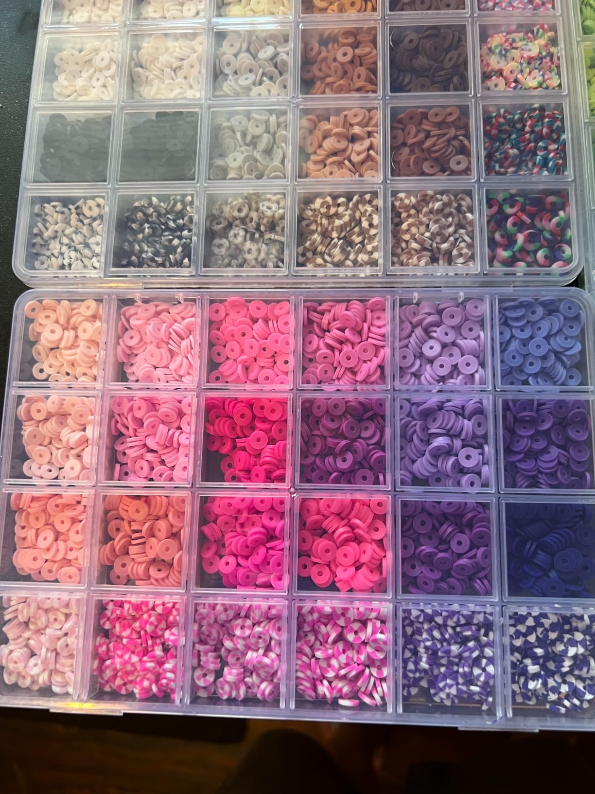 wuzoe Friendship Bracelet Kit, 16888pcs, 96 Colors Polymer Clay Beads & 1200 Letter Beads, Bracelet Making Kit for DIY Jewelry Making & Friendship Bracelet Making customer photo 1