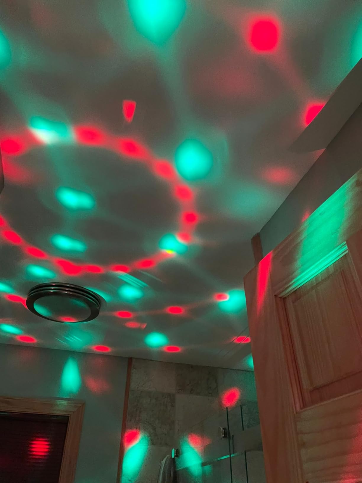 Disco Ball Light,Party Disco Strobe Ocean Star Projector Dj Dance Light Sound Activated with Remote Control Stage Rave for Parties Bar Birthday Wedding KTV Christmas Halloween Dancing Decor customer photo 1