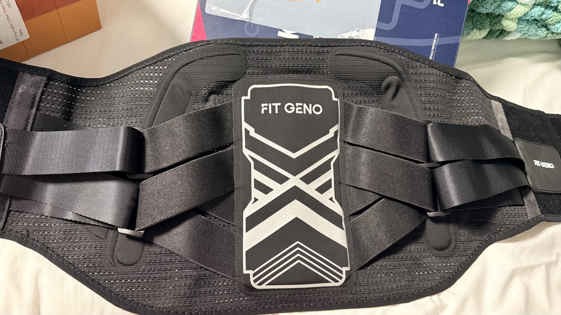 Fit Geno Back Brace for Lower Back Pain, Men & Women, Lumbar Support | An Ergonomic Lumbar Pad and Adjustable Straps Deliver Targeted Compression to Support Your Lower Back During the Day customer photo 1