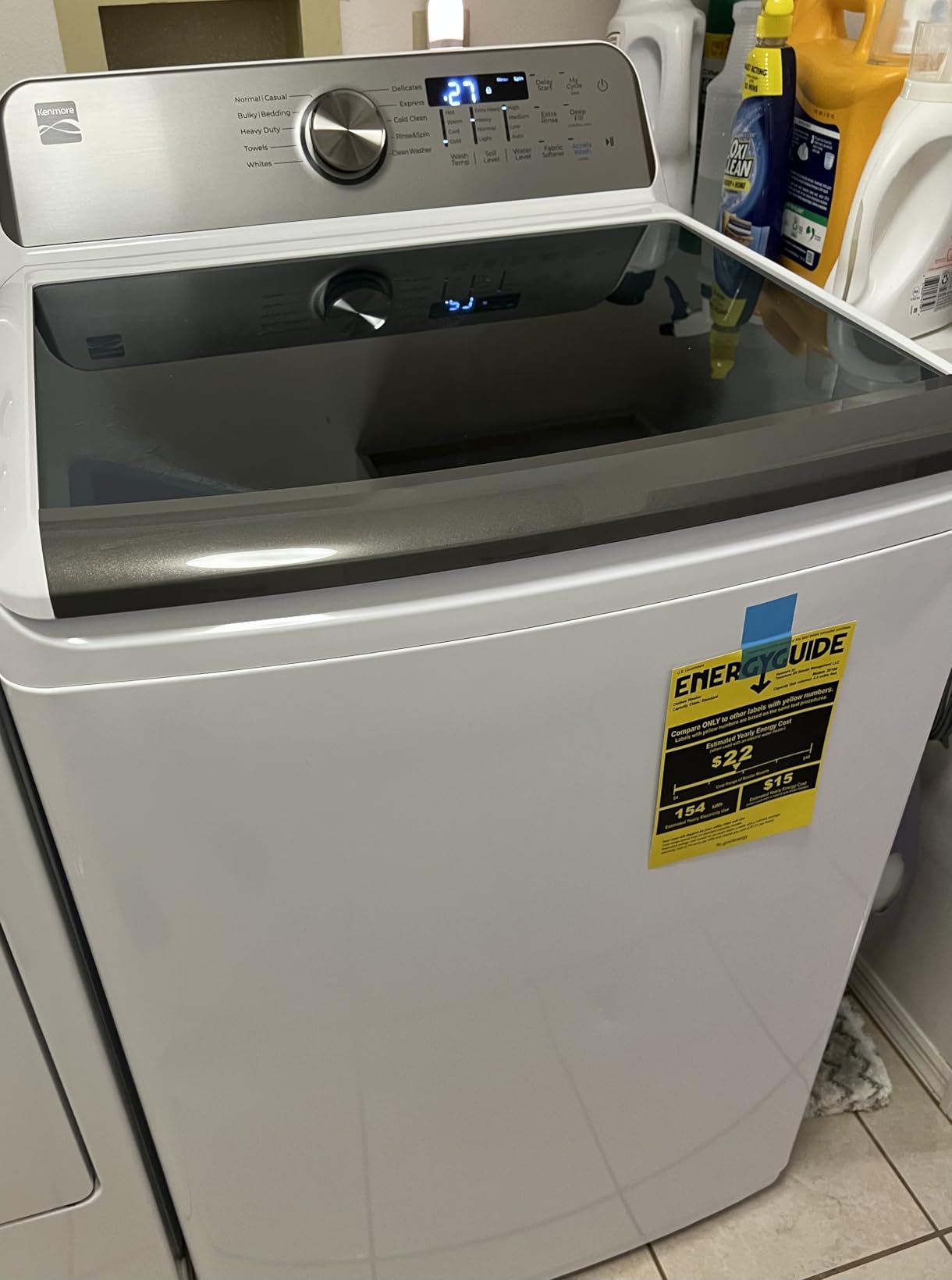 Kenmore 4.4 cu. ft. Top Load Washer with Triple Action Agitator - White | Triple Action Agitator for Tough Dirt & Stains - Reduce Laundry Time with Express Wash and AccelaWash - Touch Controls customer photo 2