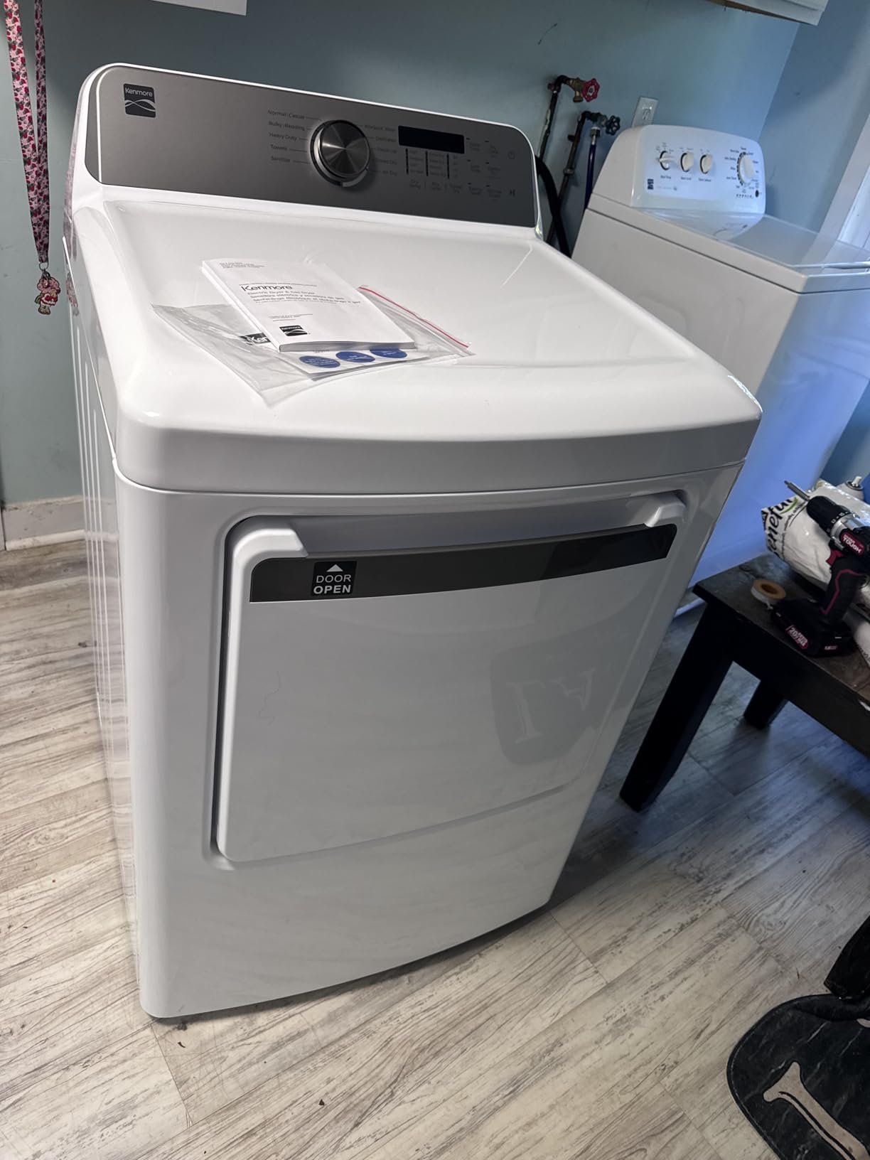 Kenmore 7.0 cu. ft. Front Load Gas Dryer - White | Wrinkle Guard to Reduce Wrinkles & Static - Smart Sensor Drying - Touch Controls customer photo 1