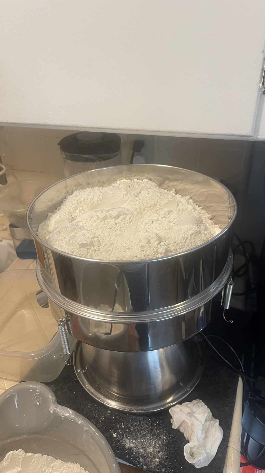 VEVOR Flour Sieve Fine Mesh, 40 Mesh Sifter, 304 Stainless Steel Sifter Food-grade, Dia. 12.6