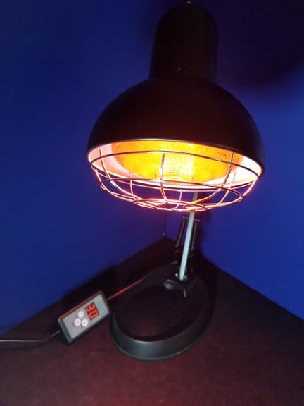 Near Infrared LED Lamp with Adjustable Stand & Timer | Near Red LED Light 150W Bulb with Height Adjustable Stand & Built-in Timer for At-Home Full Body customer photo 2