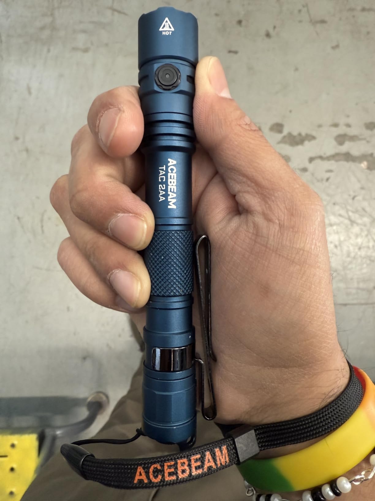 ACEBEAM TAC 2AA EDC Tactical Dual Modes Flashlight, 1400 High Lumens Flashlight, Dual Switch Pocket LED Flashlight, Super Bright Small Flash Light for Emergency, Camping, Home(SFT-25R HI) customer photo 2