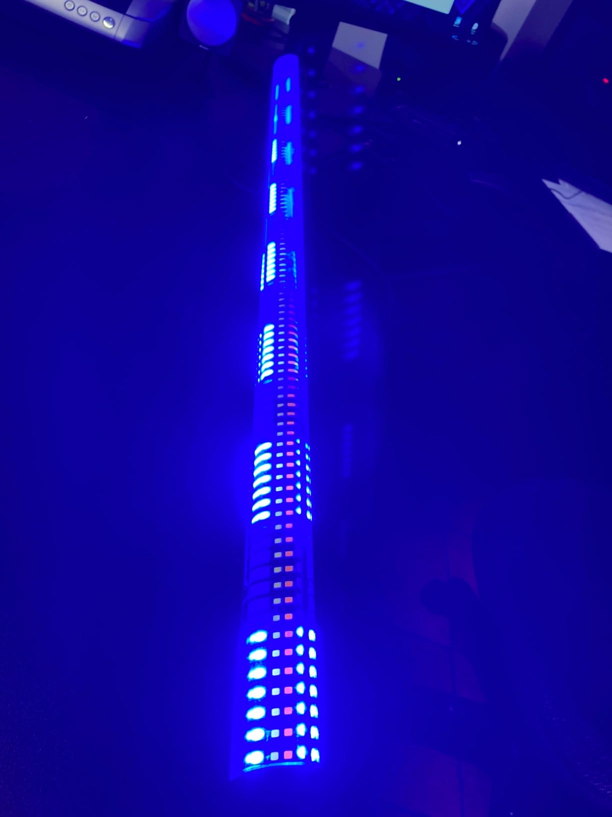 240W Stage Wash Light Bar - 448LEDs RGBWA DMX Light Bar by DMX Master-Slave Control 32 RGB & 12 White & Amber Zones Chase Effects for Wedding Concert Music DJ Live Halloween Event Performance customer photo 1