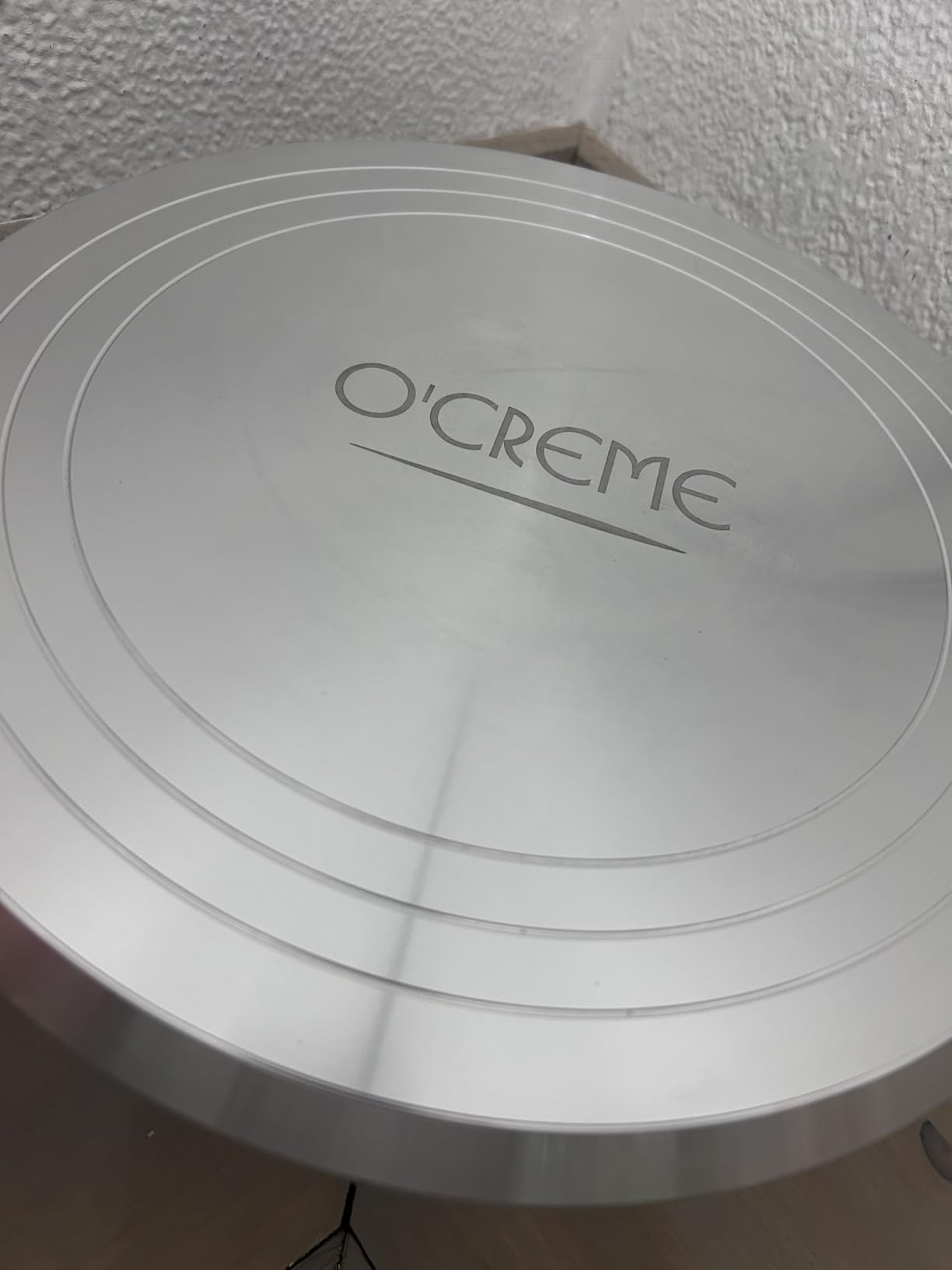 O'Creme Cake Turntable Stand, 12 inch - Heavy-Duty Aluminum Alloy Rotating Turn Table Display Lazy Susan for Decorating Cakes & Cupcakes with Non-Slip Base- Ideal for Weddings, Birthdays customer photo 1
