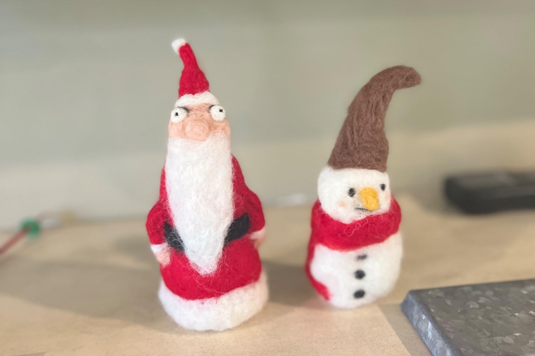 Woolbuddy Needle Felting Starter Kit (Snowman) for Adults with Tool & Guide - Needle Felting Kit Holiday Christmas DIY Gifts & Home Decor, with Soft Handmade Wool Roving, Felting Needles & Instruction customer photo 1