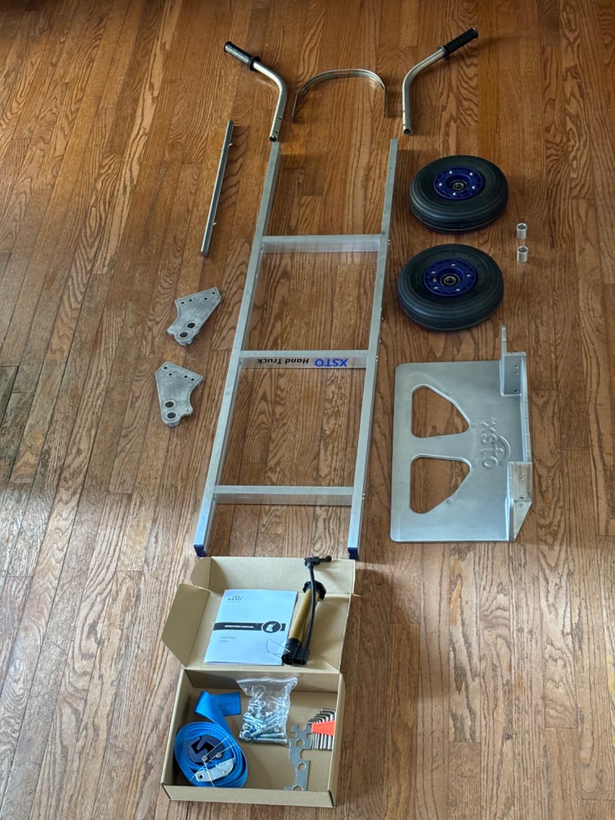 Electric Stair Climbing Dolly Hand Truck with Brake,Powered Stair Climbing Hand Trucks Dolly Cart for Moving,463lbs Capacity Heavy Duty Stair Climber(XSTO ZW7210GC) customer photo 2